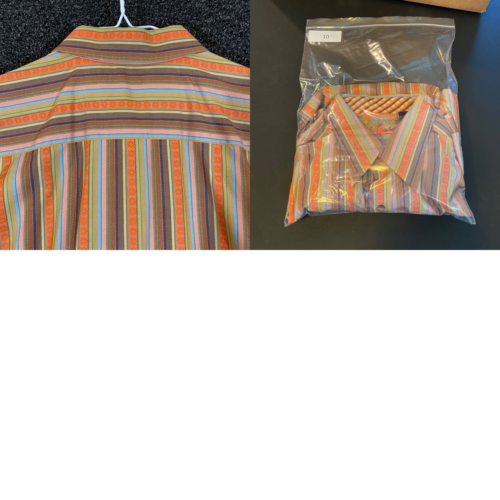 Robert Graham Robert Graham Shirt Mens XL Multicolor Striped Button Up Outdoors Designer L/S Size US XL / EU 56 / 4 - 8 Thumbnail