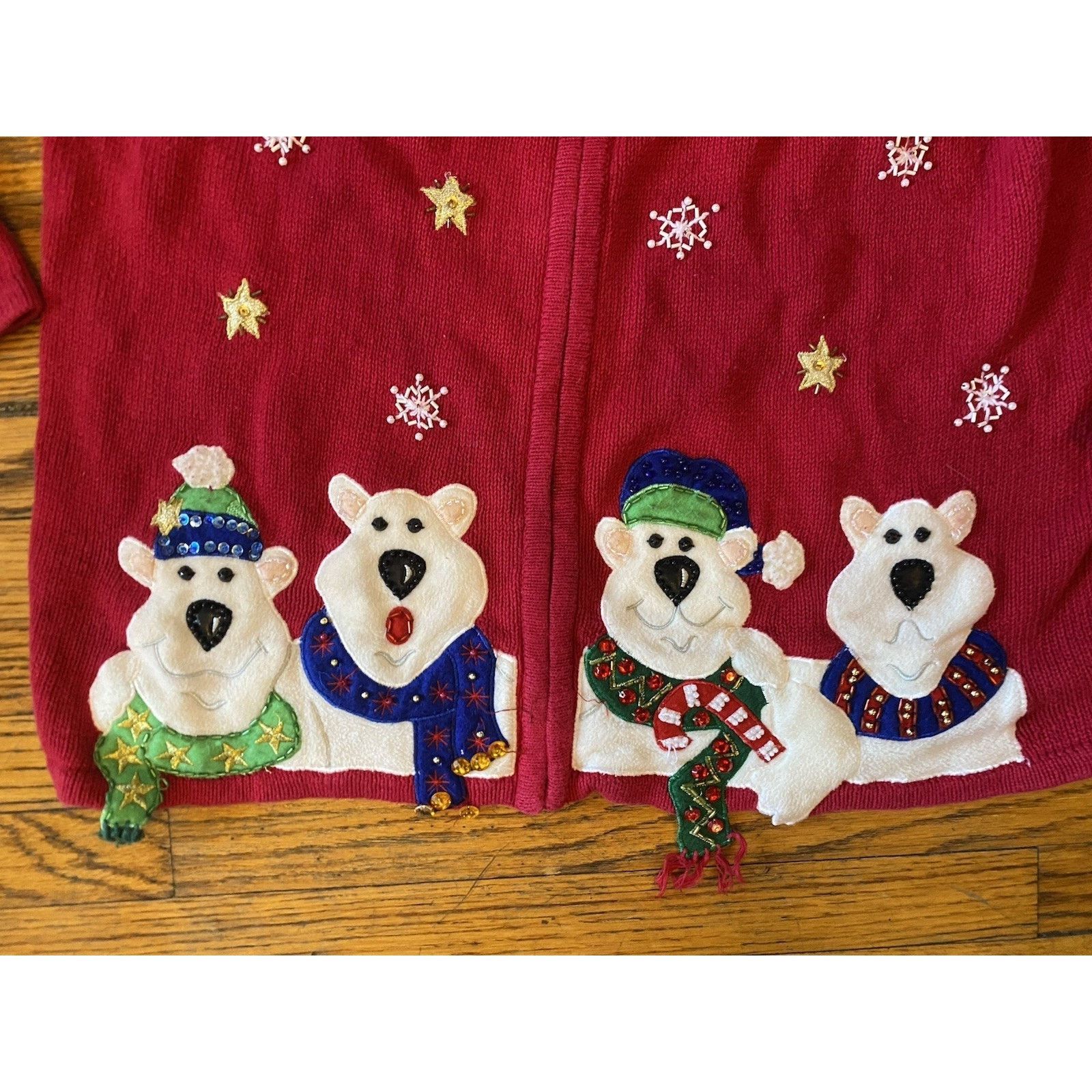 Vintage VTG Tiara Collection Snowmen Zip Cardigan Sweater Women’s XL Size XL / US 12-14 / IT 48-50 - 9 Thumbnail