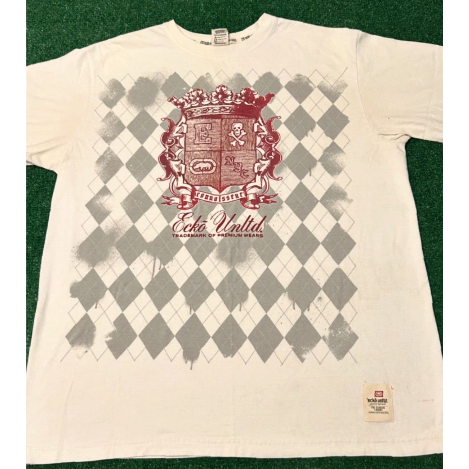 Ecko Unltd. VINTAGE Ecko Unltd Crest Logo Shirt Mens XL White Hip Hop 90s Y2K Punk Grunge 2000s Shirt Mens XL Size US XL / EU 56 / 4 - 4 Thumbnail