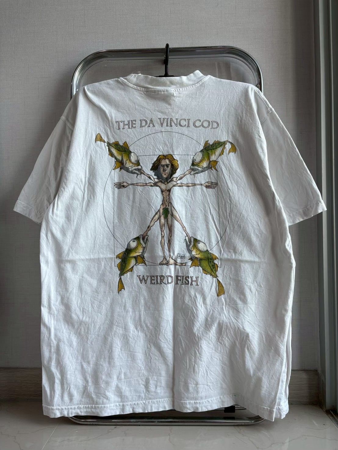 Guy Harvey DA VINCI COD 2000s Vintage T-Shirt Size US S / EU 44-46 / 1 - 2 Thumbnail