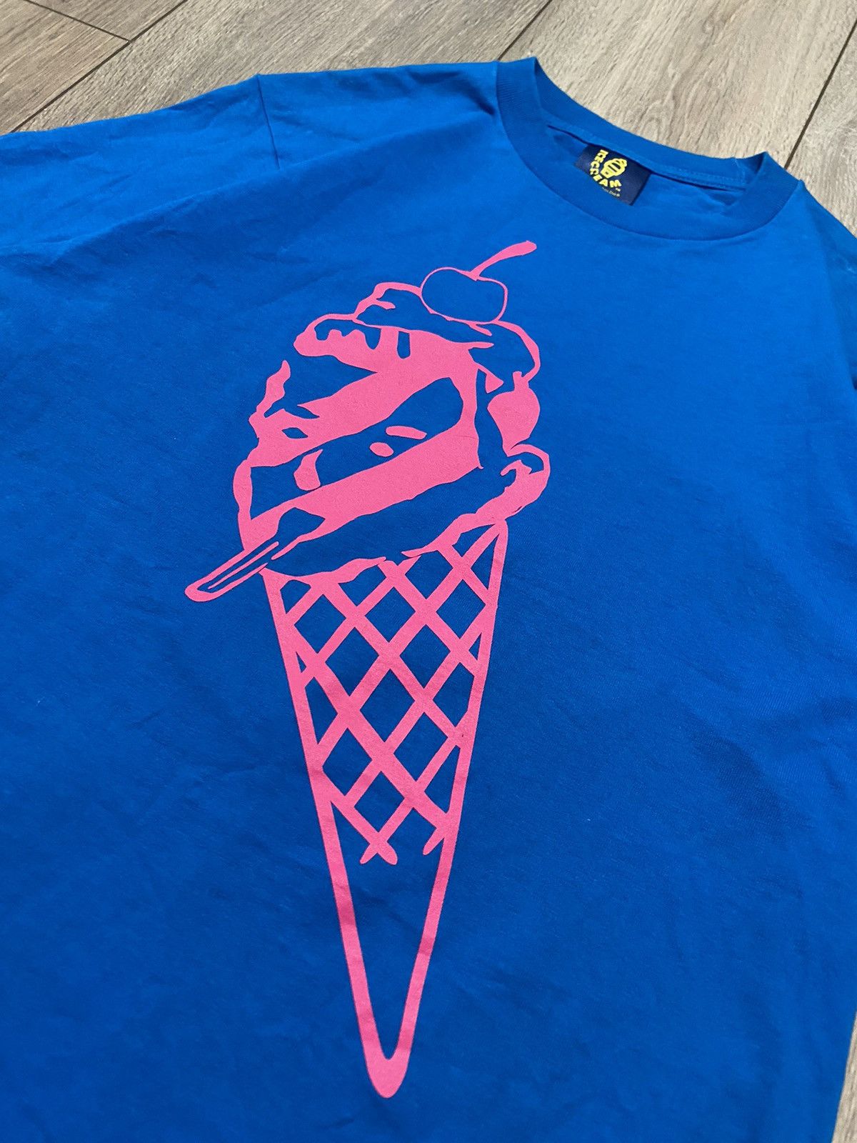 Icecream T-shirt BBC Billionaire Boys Club Ice Cream Big Logo Blue Size US M / EU 48-50 / 2 - 2 Thumbnail