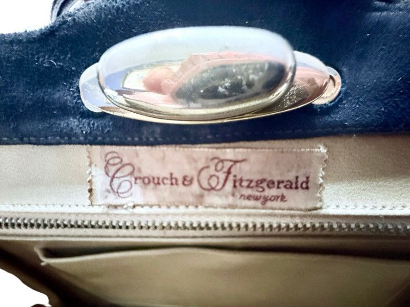 Other VTG Crouch & Fitzgerald Black Suede Bag & Adjustable Strap Size ONE SIZE - 7 Thumbnail