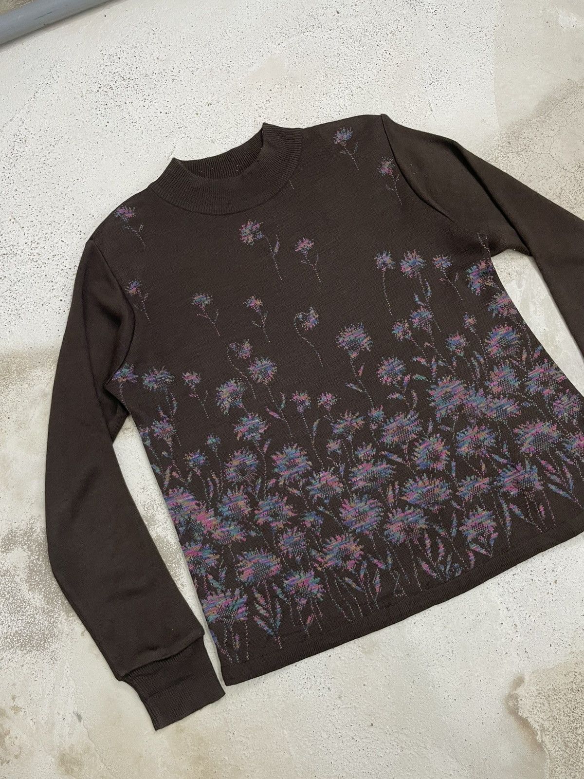 Japanese Brand Pursuit de Ideal Flower Art Monnet Painting Japanese Knitted Size US M / EU 48-50 / 2 - 3 Thumbnail