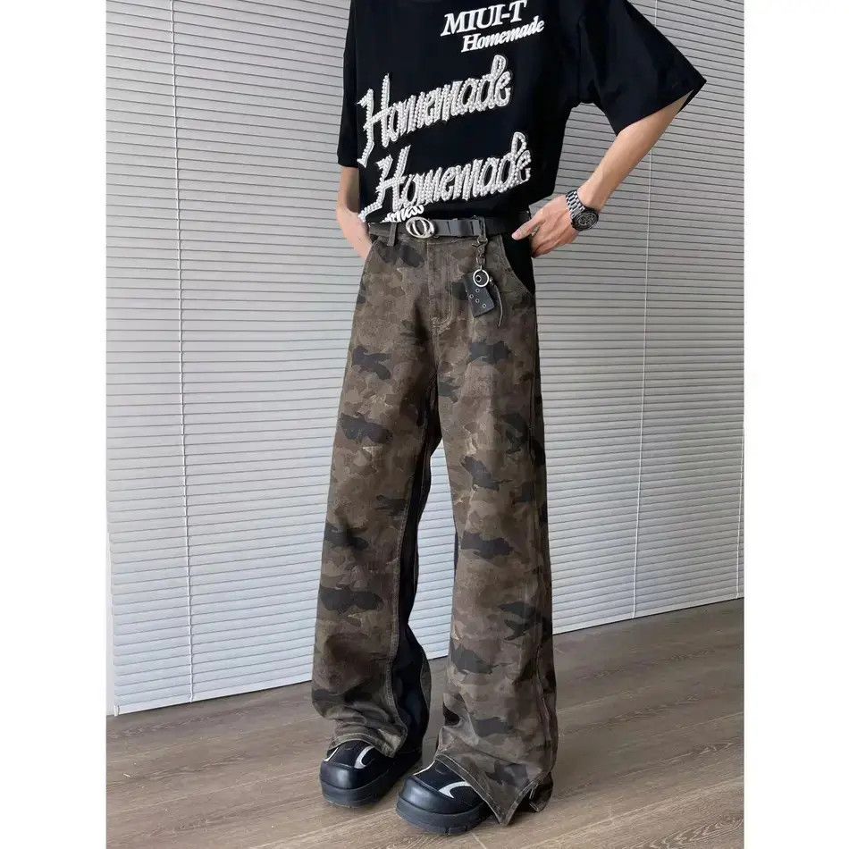 Japanese Brand Retro casual patchwork camouflage jeans Size US 32 / EU 48 - 6 Thumbnail