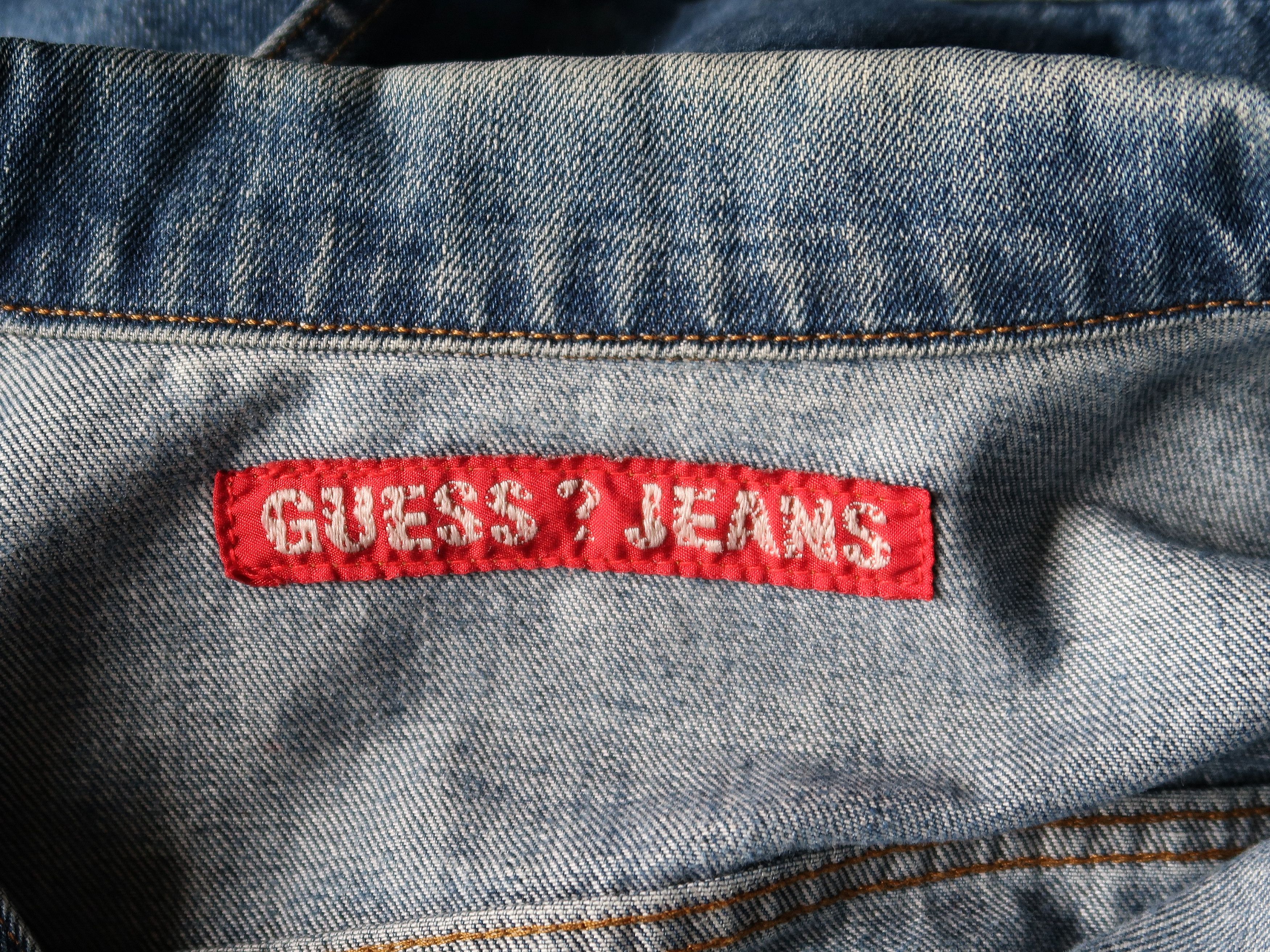 Guess × Vintage Vintage Jeans Denim Vintage Blue Trucker Jacket Size US XL / EU 56 / 4 - 7 Thumbnail