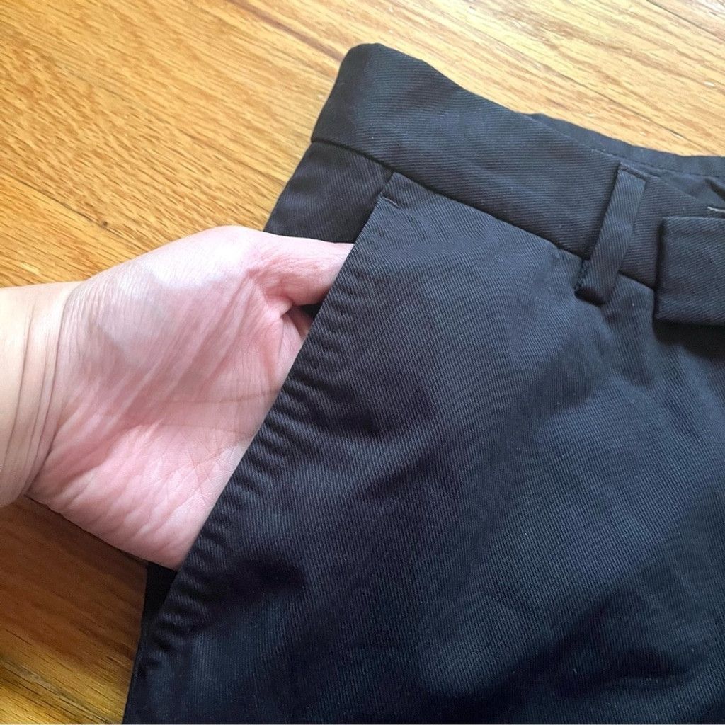 Z Zegna Z ZEGNA Black Straight Leg Trouser Pants Size 8-46R / Slim Size US 42 / EU 58 - 3 Thumbnail