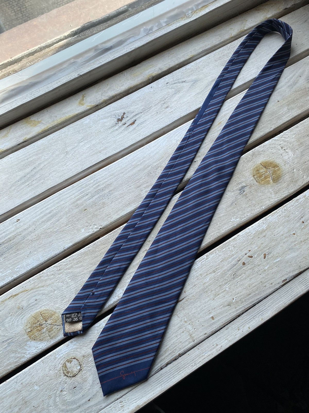 Designer × Givenchy × Vintage GIVENCHY PARIS SILK VINTAGE TIE Size ONE SIZE - 5 Thumbnail