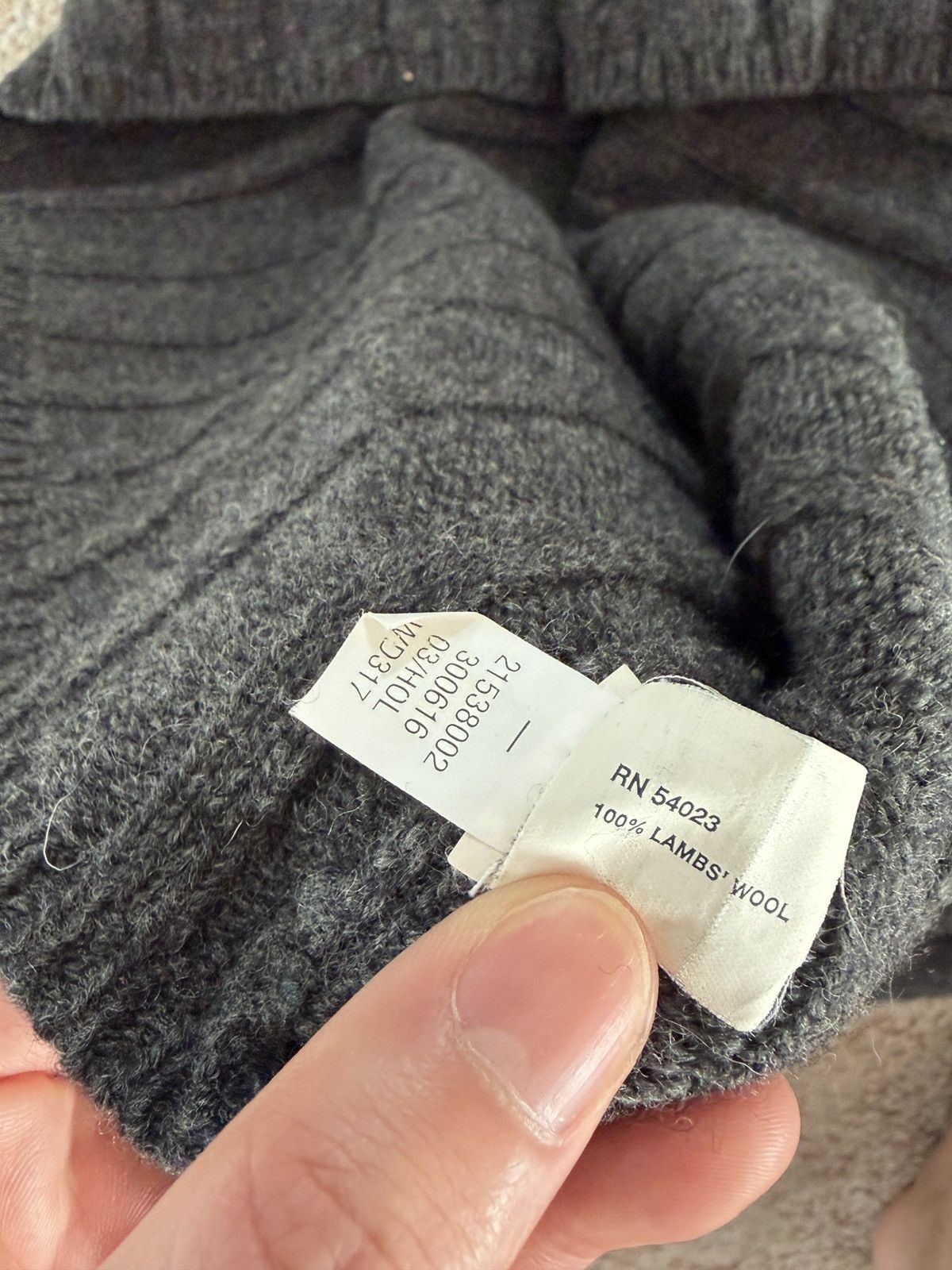 Gap Dark gray wool GAP ribbed sweater Size US L / EU 52-54 / 3 - 3 Thumbnail