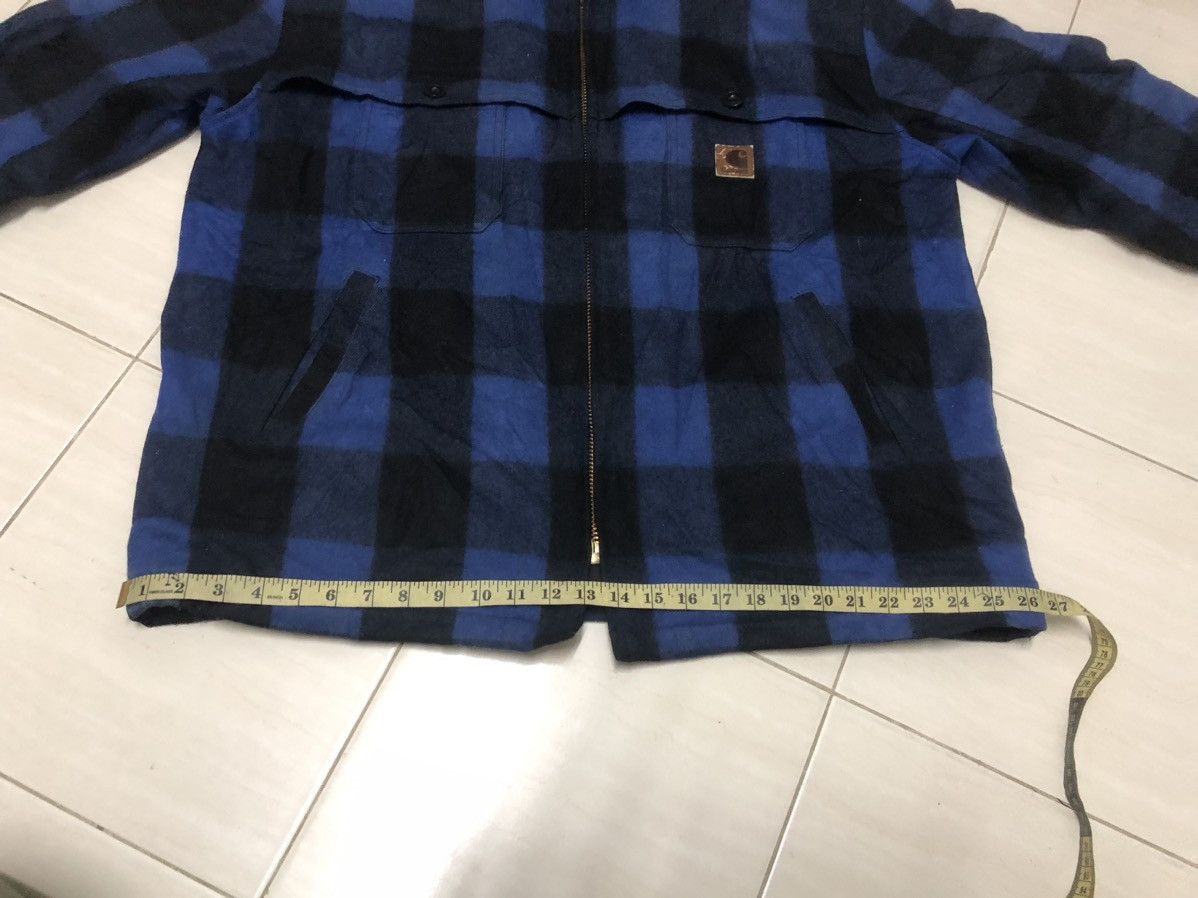 Carhartt Carhatt wool jacket wool BLU check 05055 842 Size US XL / EU 56 / 4 - 7 Thumbnail