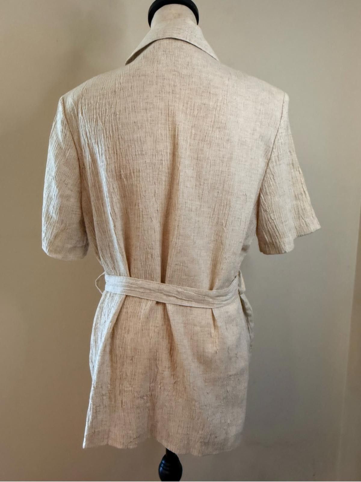 Other Alfred Dunner beige tan button front blazer jacket SZ 8 Size M / US 6-8 / IT 42-44 - 4 Thumbnail