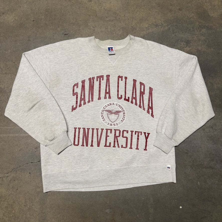 Russell Athletic Vintage 90s Russell Athletic Crewneck Santa Clara University Size US L / EU 52-54 / 3 - 1 Thumbnail