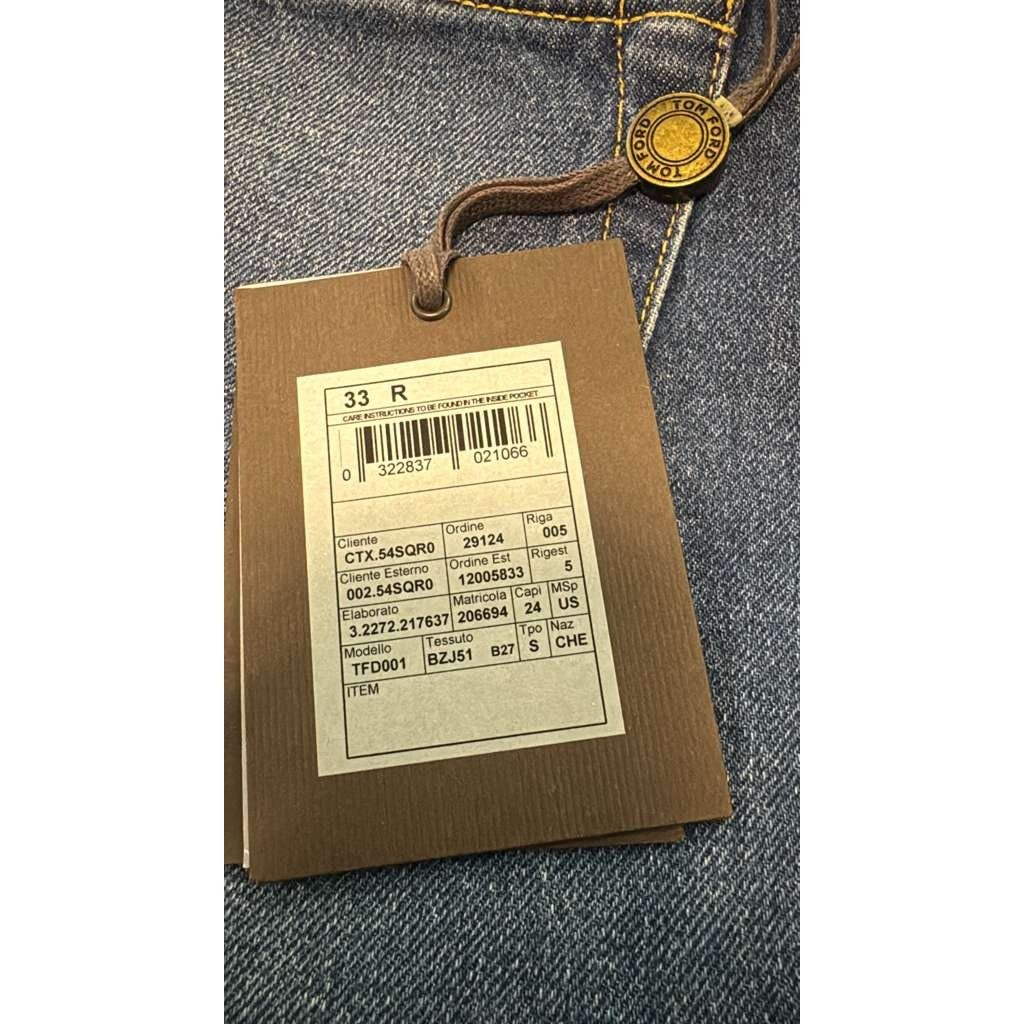 Tom Ford o1rshd1 Slim Jeans in Navy 33 Size US 33 - 21 Thumbnail