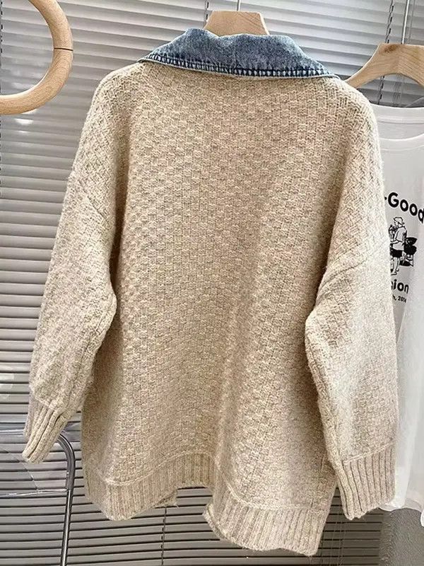 Other Women's Loose Thickened Knitted Cardigan Size ONE SIZE - 3 Thumbnail