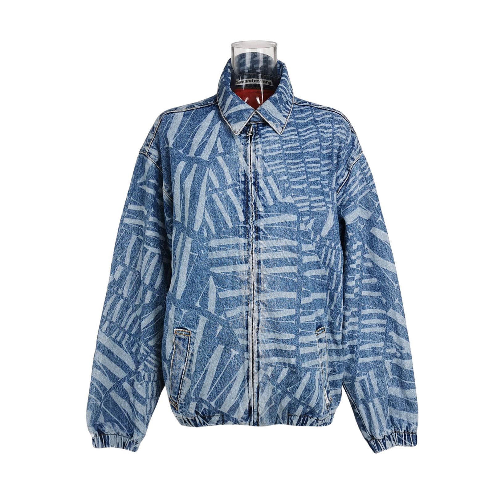 Alexander Wang Alexander Wang Printed Denim Jacket Size XS Size XS / US 0-2 / IT 36-38 - 1 Thumbnail