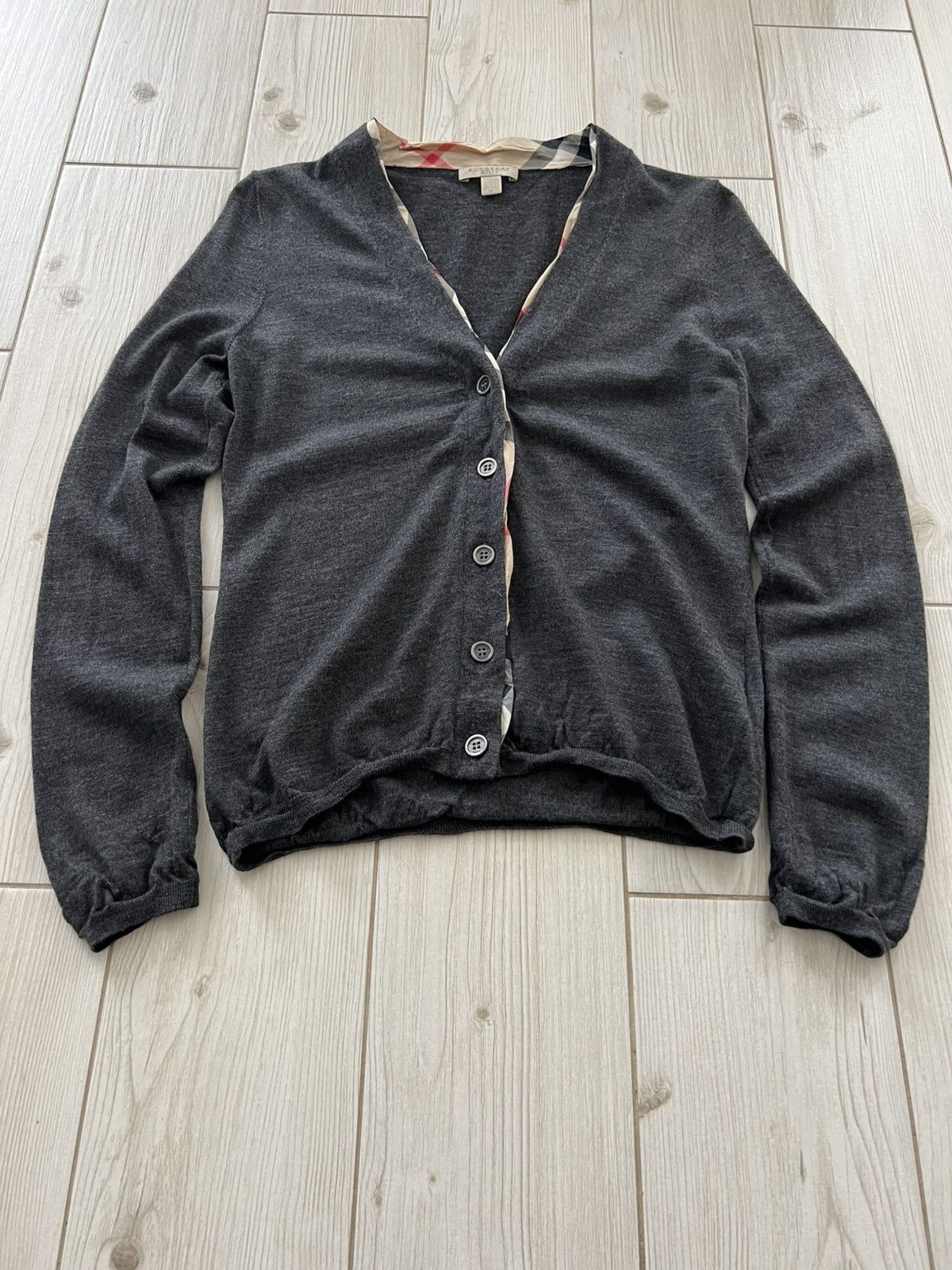 Burberry Burberry Brit Dark Gray Wool Knit Button Cardigan M Size M / US 6-8 / IT 42-44 - 12 Thumbnail