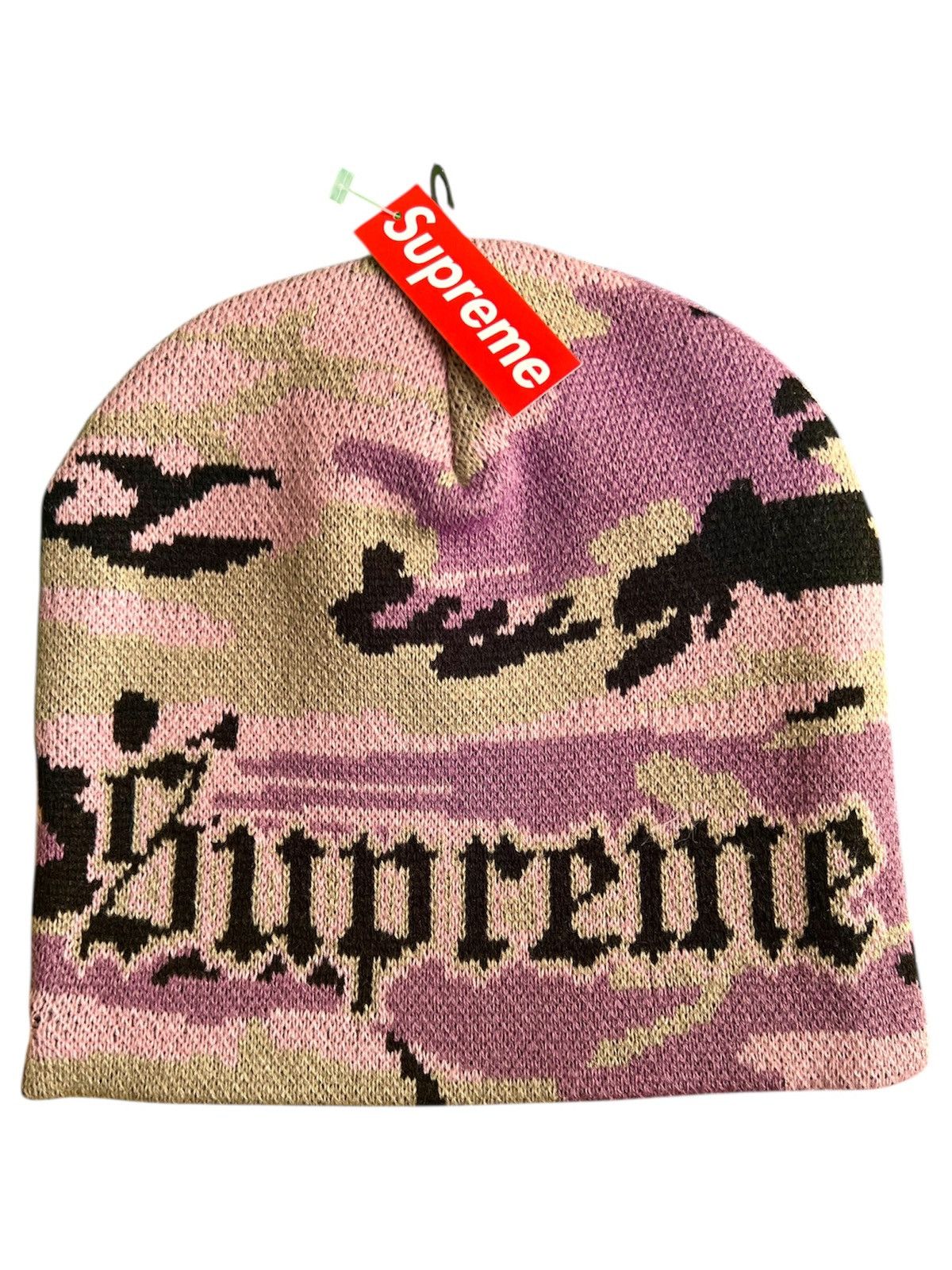 Supreme Supreme Diamond beanie pink multi | Grailed