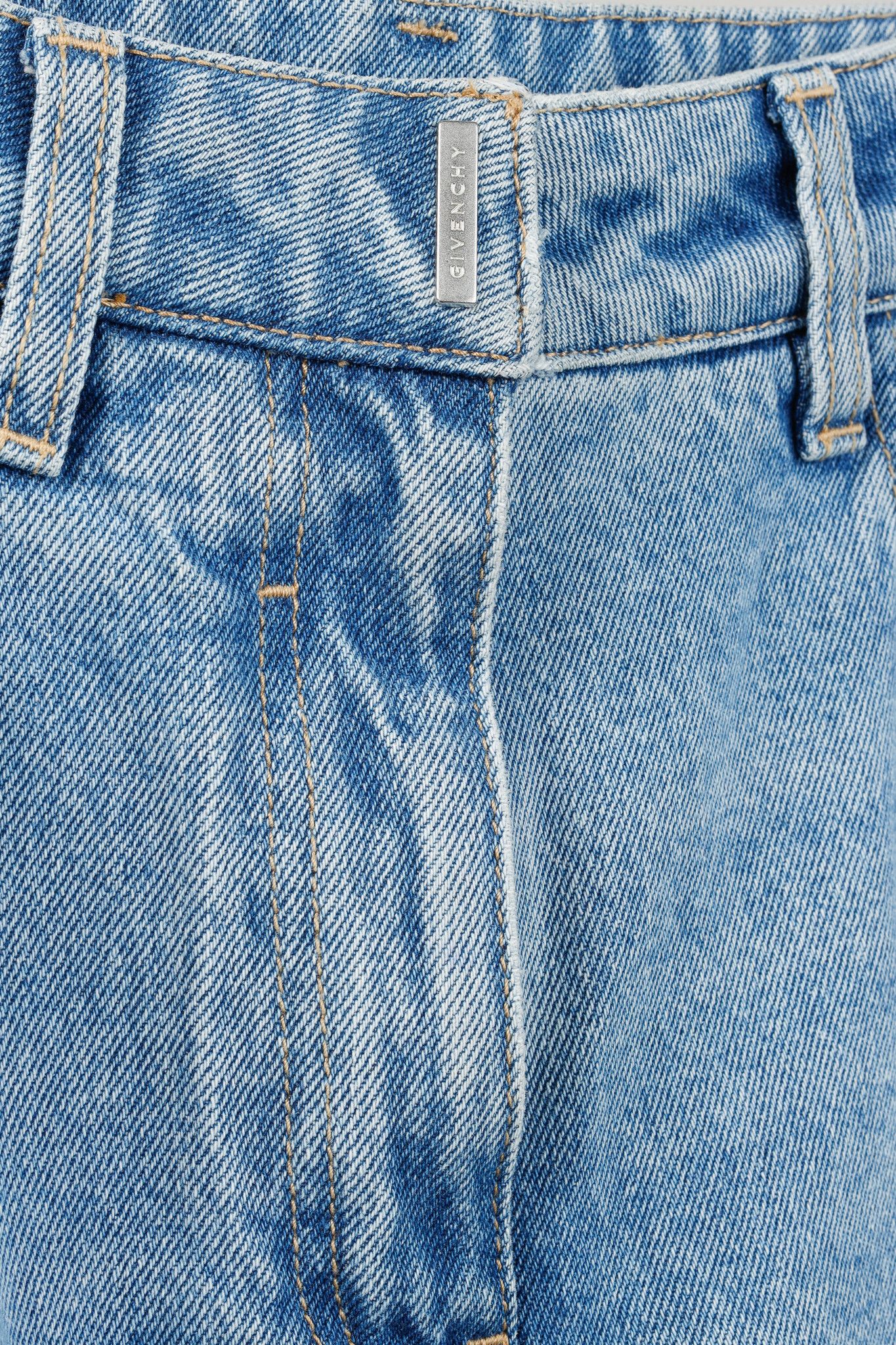 Givenchy Givenchy AW/22 Runway Light Blue Destroyed Paneled Jeans Size 29" - 8 Thumbnail