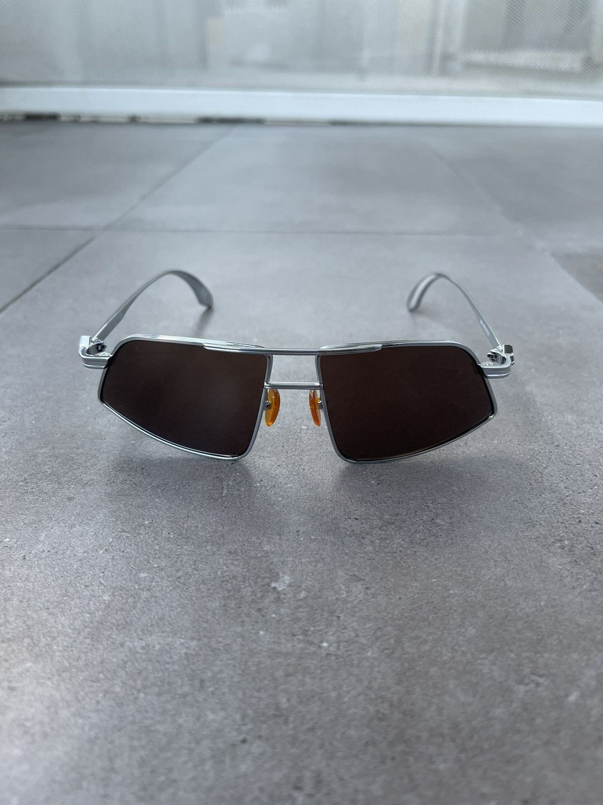 Han Kjobenhavn !DS! SS23 Han Kjobenhavn Demo High Silver Brown Sunglasses Size ONE SIZE - 9 Thumbnail