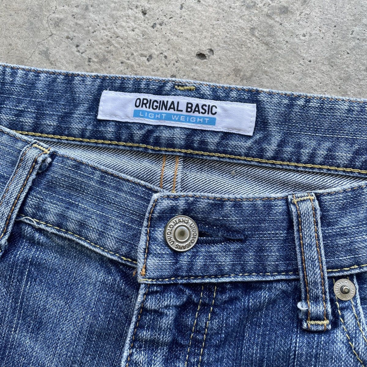 Japanese Brand × Jean × Vintage W33x28.5 Vintage Japanese Jeans Faded Denim Pants Size US 33 - 5 Thumbnail