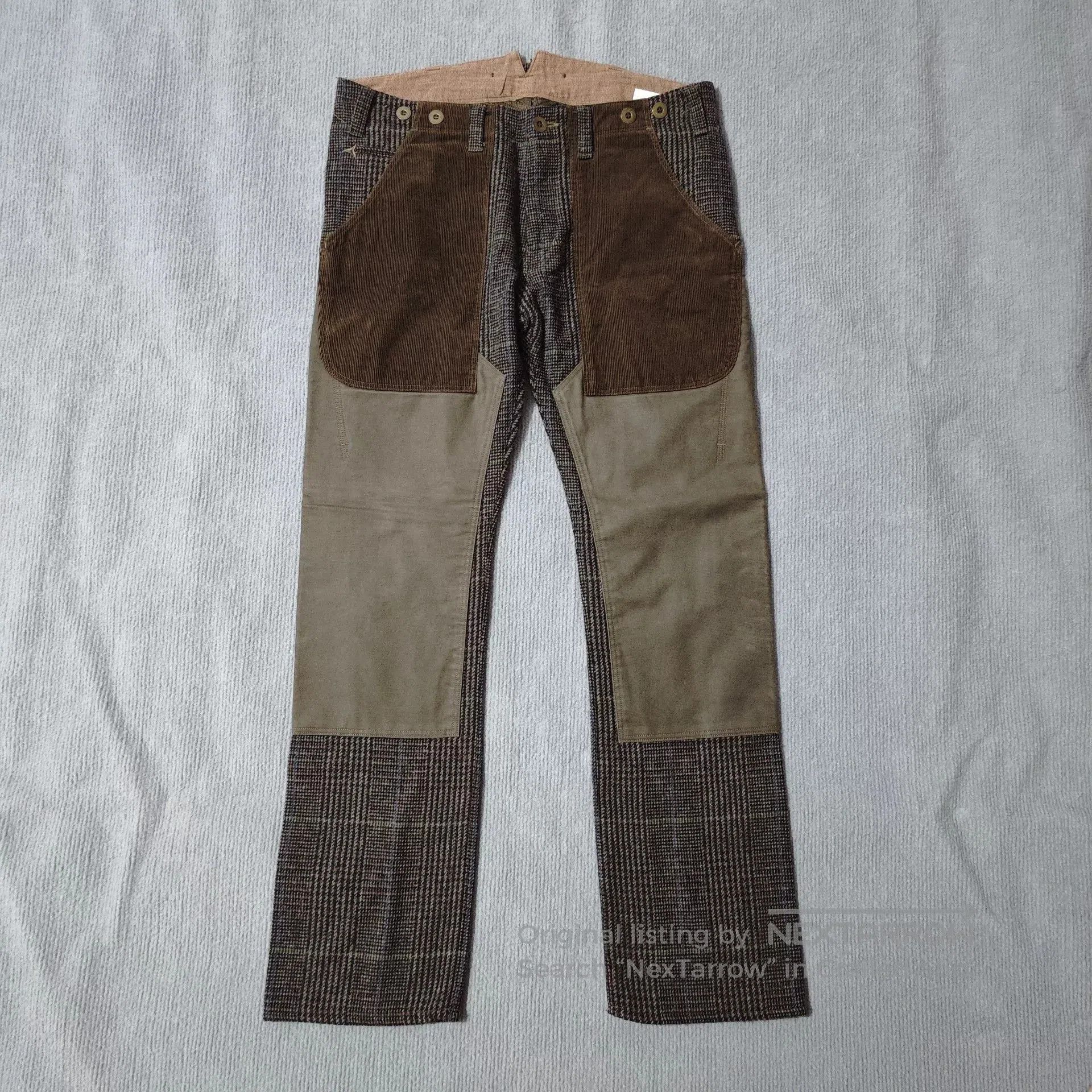 Junya Watanabe Junya Watanabe Wool Corduroy Patchwork Trousers. Size US 28 / EU 44 - 1 Thumbnail