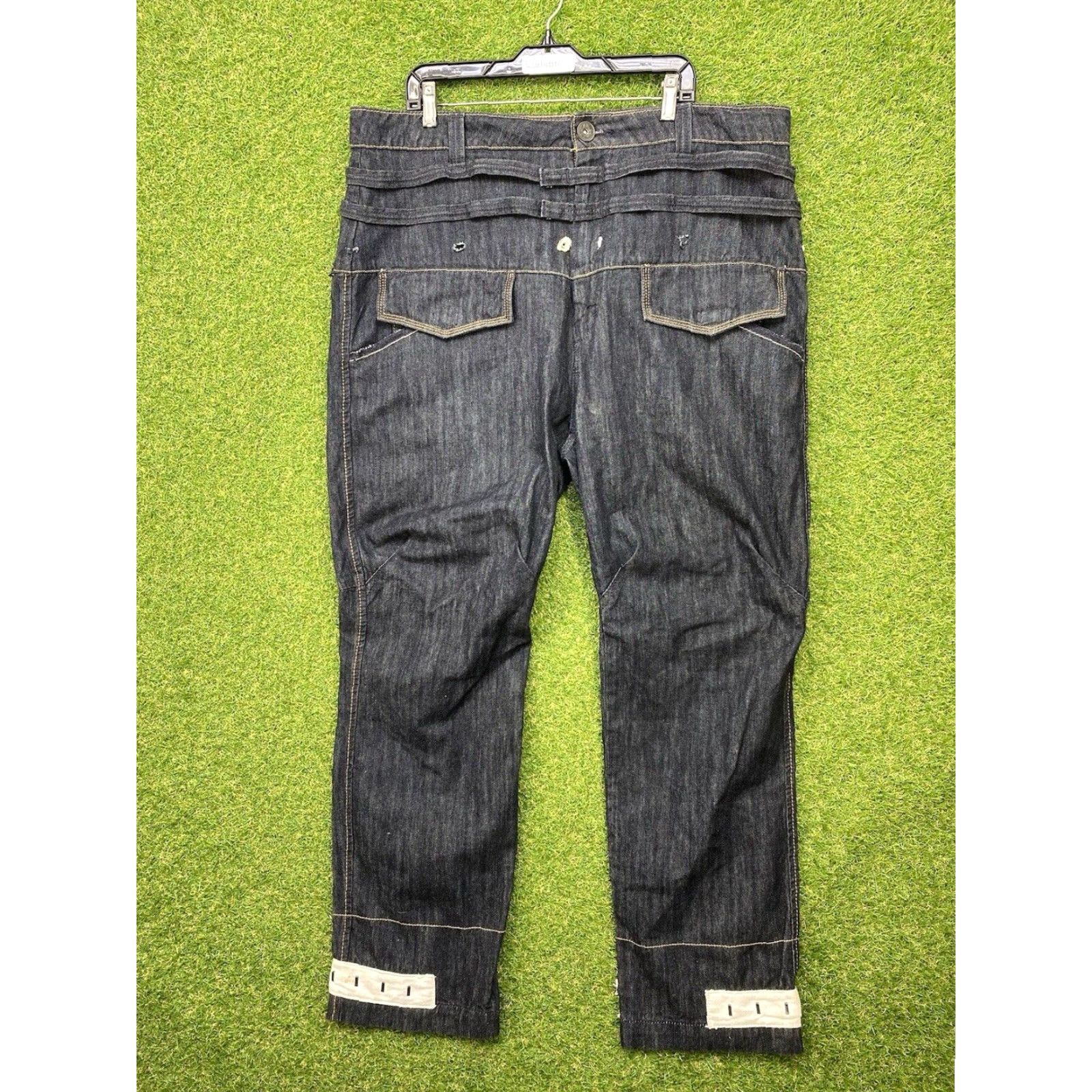 Denime VINTAGE Ak:cess Denim Jeans Mens 40 Baggy Straight 90s Streetwear Y2K Punk Hip Hop Goth Size US 40 / EU 56 - 2 Thumbnail