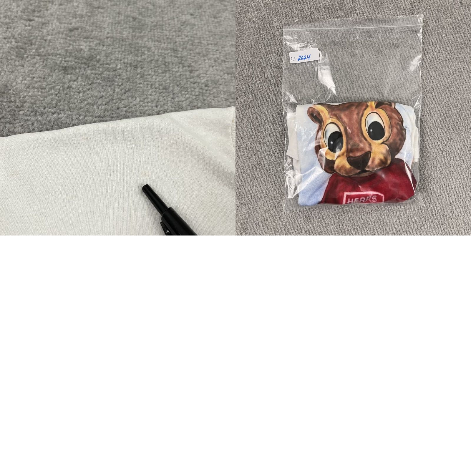 Jerzees VINTAGE Herr's Shirt Men XL Chipper The Chipmunk Mascot White Graphic Tee 90s Size US XL / EU 56 / 4 - 8 Thumbnail
