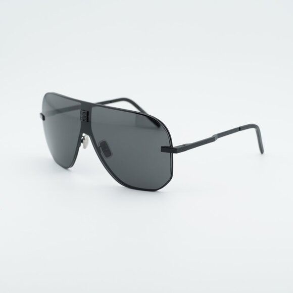 Givenchy Givenchy GV40087U 01A Sunglasses Shiny Black Shield Frame Size ONE SIZE - 4 Thumbnail