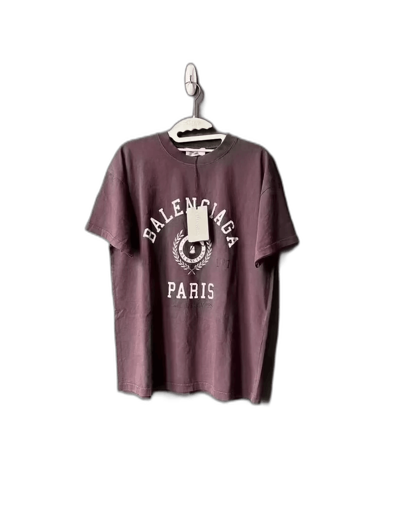 Balenciaga Purple Short Sleeve T-Shirt