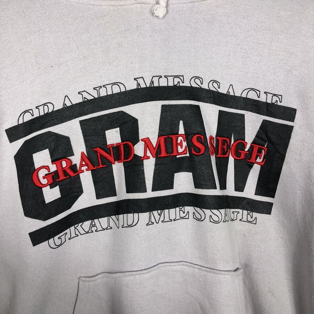 Japanese Brand 📌Vintage Hoodie Pull Over Grand Messege Spell Out Big Logo Size US L / EU 52-54 / 3 - 16 Thumbnail