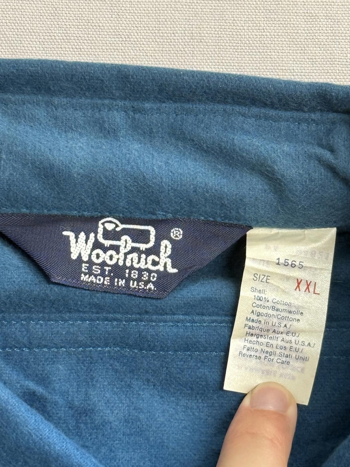 Woolrich Woolen Mills Vintage Woolrich LS Button Up Made in USA Flannel Blue XXL Size US XXL / EU 58 / 5 - 2 Thumbnail