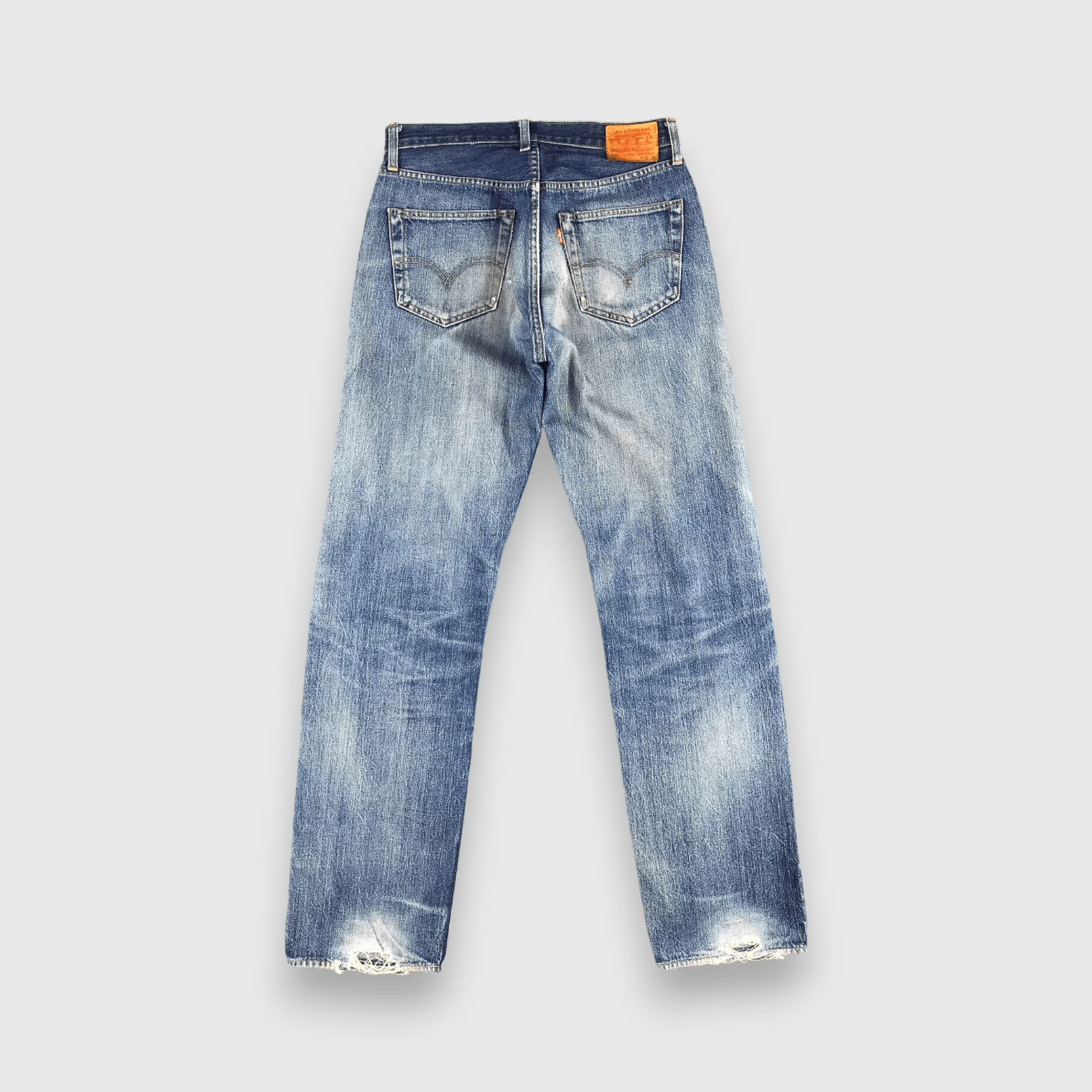 Levi's Vintage 90s Blue Wash Levis 501 Selvedge Jeans-J1722 Size US 30 / EU 46 - 2 Thumbnail