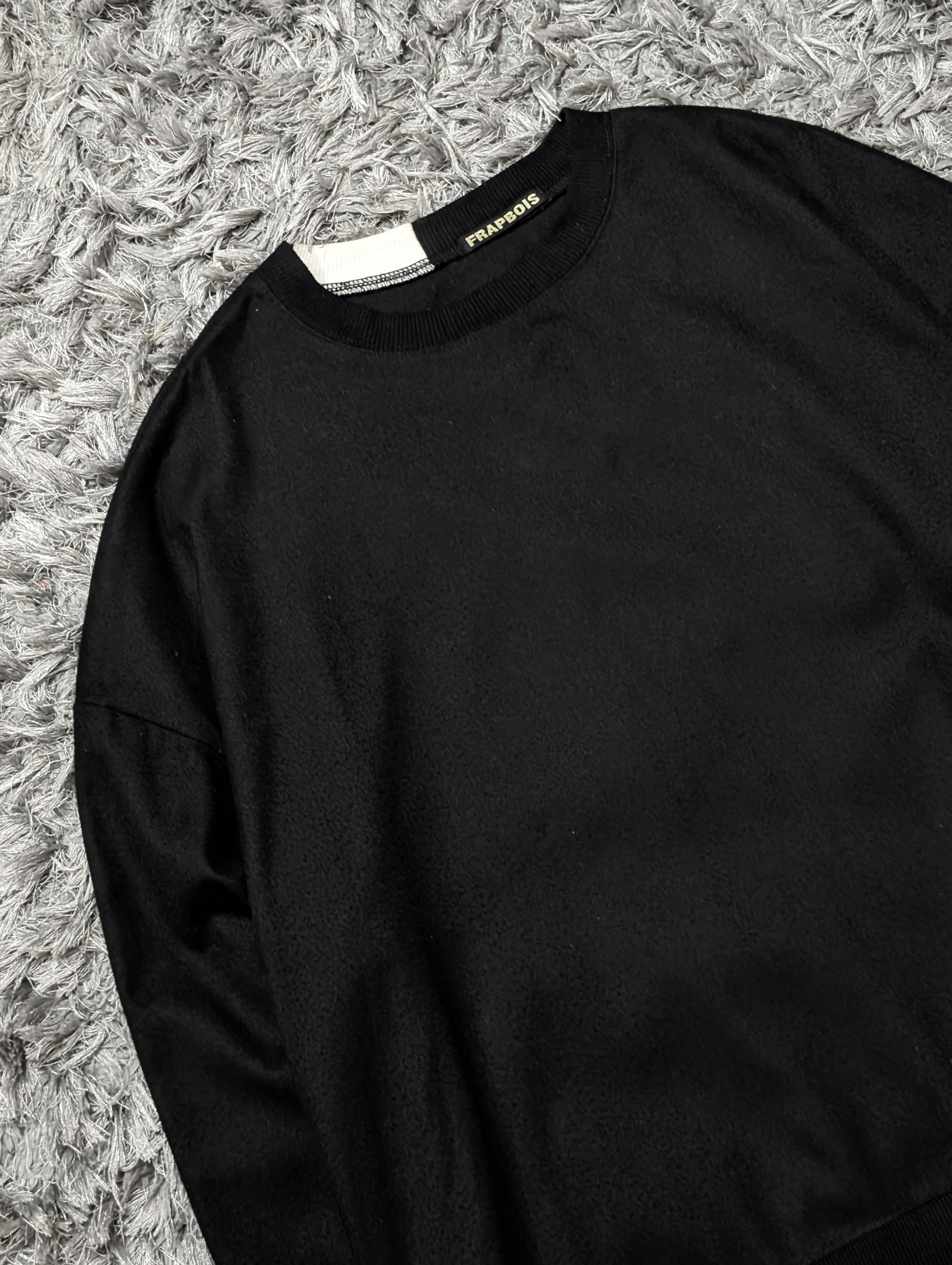 Frapbois Vintage Frapbois Japan False Black Sweatshirts Pullover Size US L / EU 52-54 / 3 - 4 Thumbnail