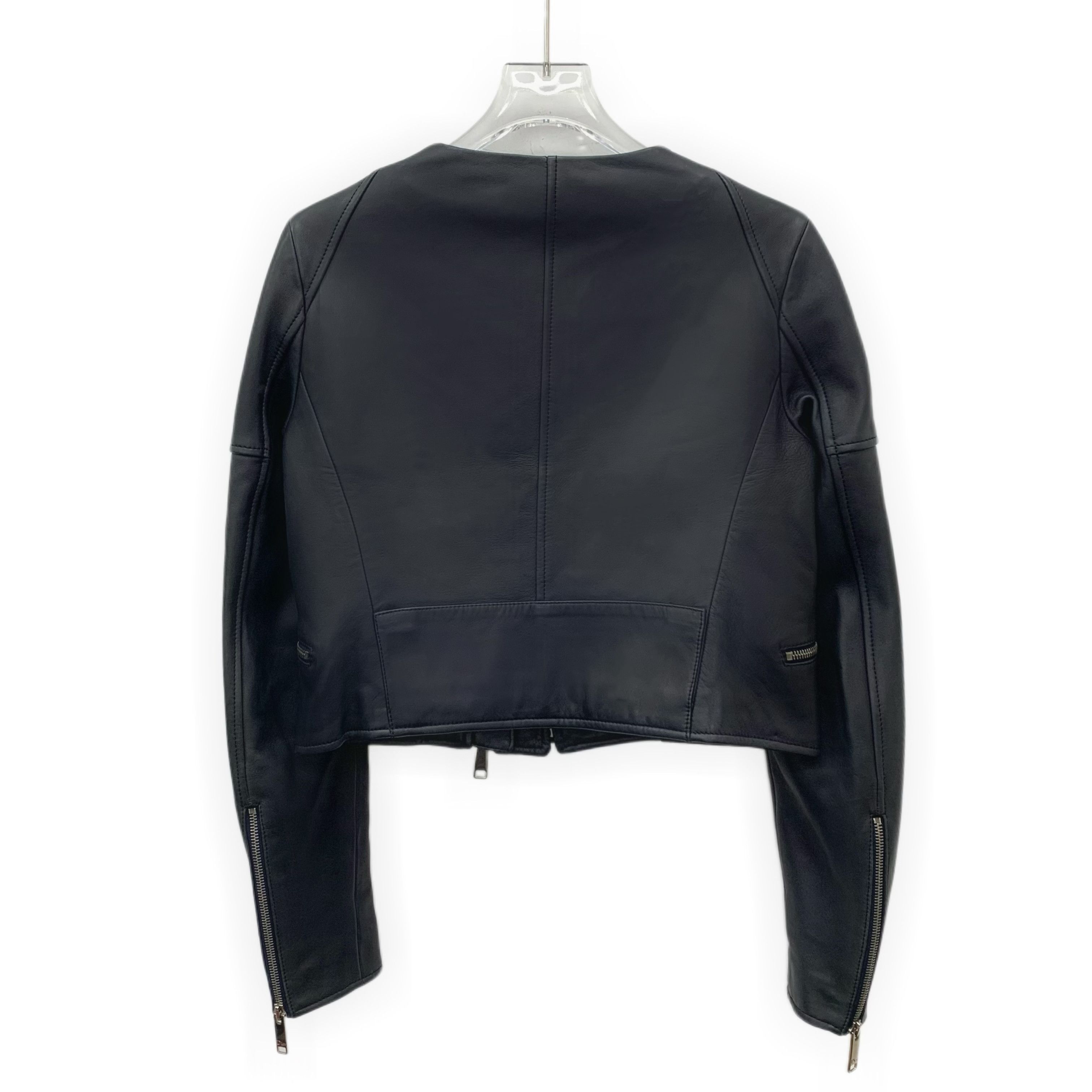 Dior Dior Leather Zip Jacket Black (36) Size S / US 4 / IT 40 - 2 Thumbnail