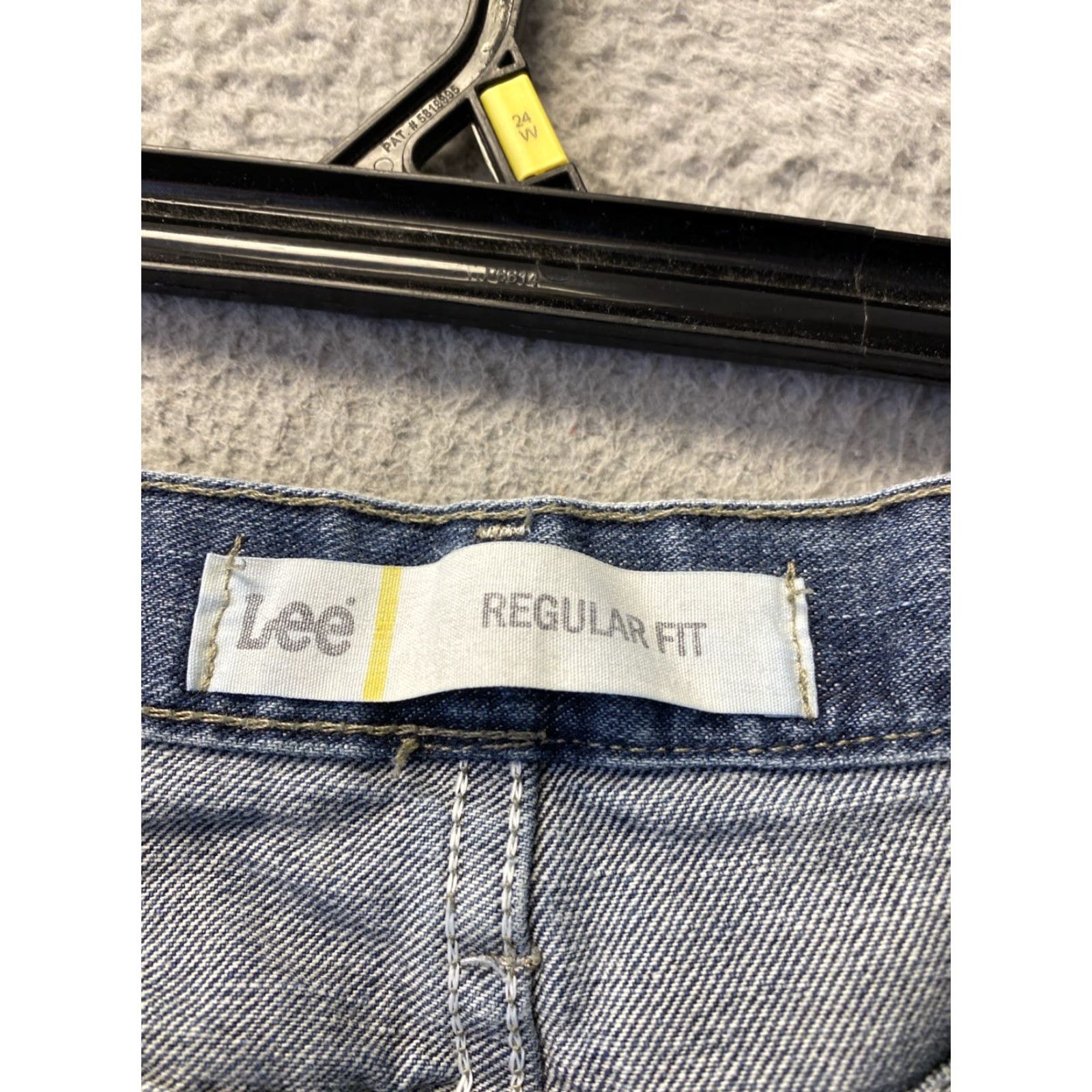 Lee Lee Mens Jeans 42x34 Blue Relax Fit Straight Leg Denim 5-Pocket Zipper Button Cotton Lee Logo Regular Inseam 34" Size US 42 / EU 58 - 7 Thumbnail