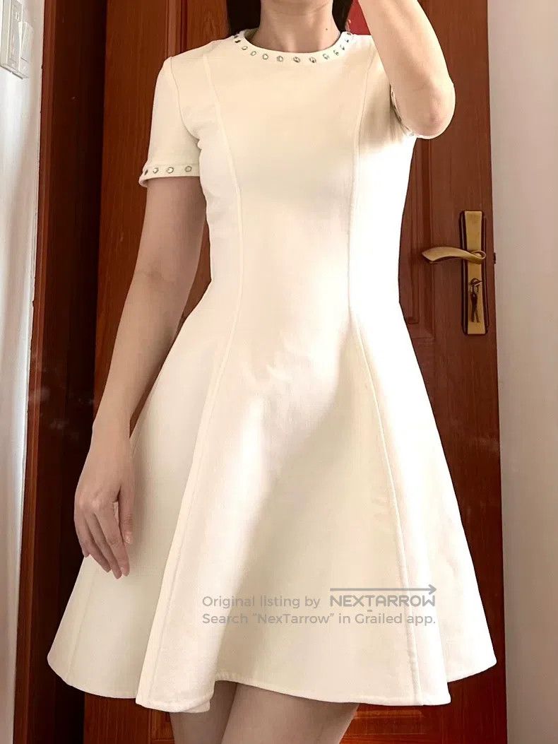Valentino Valentino Rhinestone wool dress Size S / US 4 / IT 40 - 8 Thumbnail