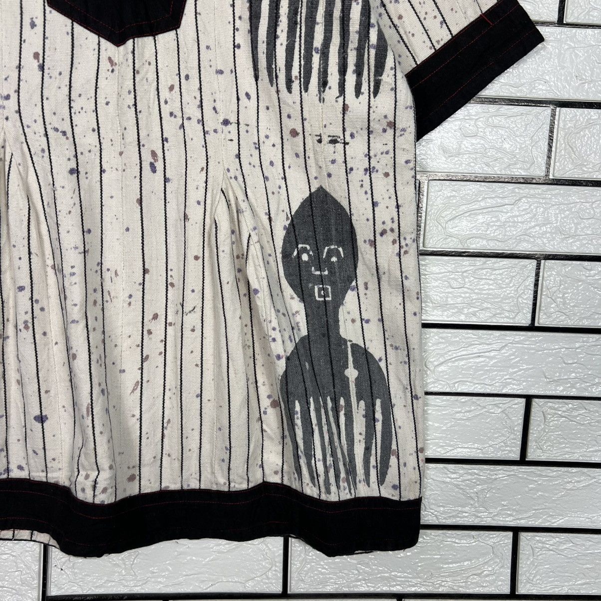 Vintage Vintage Traditional Artistic Motif Graphic Shirt #4215-C192 Size L / US 10 / IT 46 - 9 Thumbnail