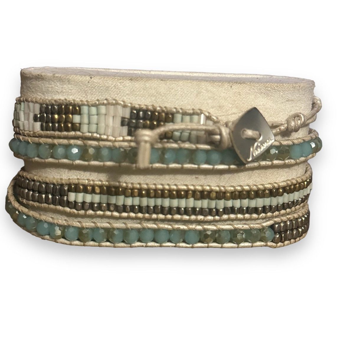 Other Nakamol aqua beaded wrap bracelet Size ONE SIZE - 2 Thumbnail