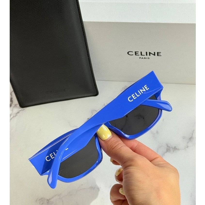 Celine NEW Celine CL40197U Cat Eye Blue Logo Sunglasses Size ONE SIZE - 1 Thumbnail