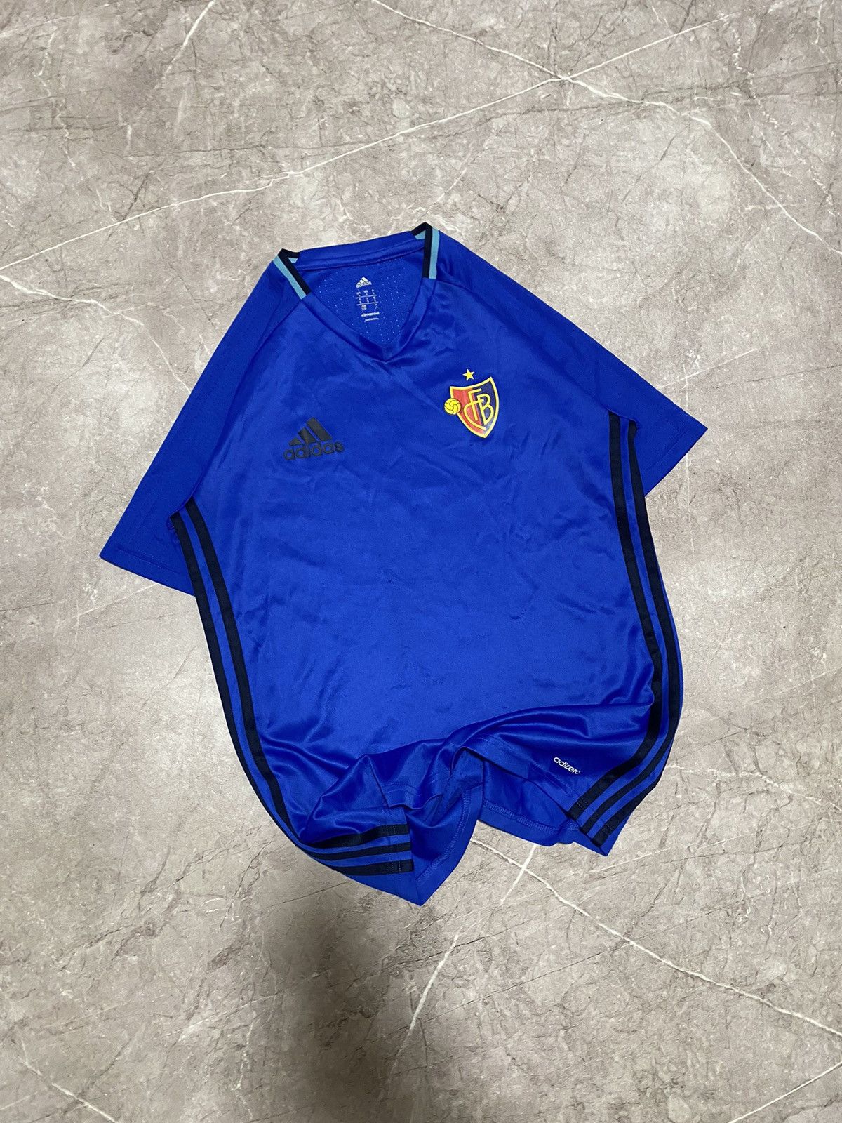 Adidas 2015 Adidas FC Basel Team Training Soccer Football Jersey Size US S / EU 44-46 / 1 - 1 Thumbnail