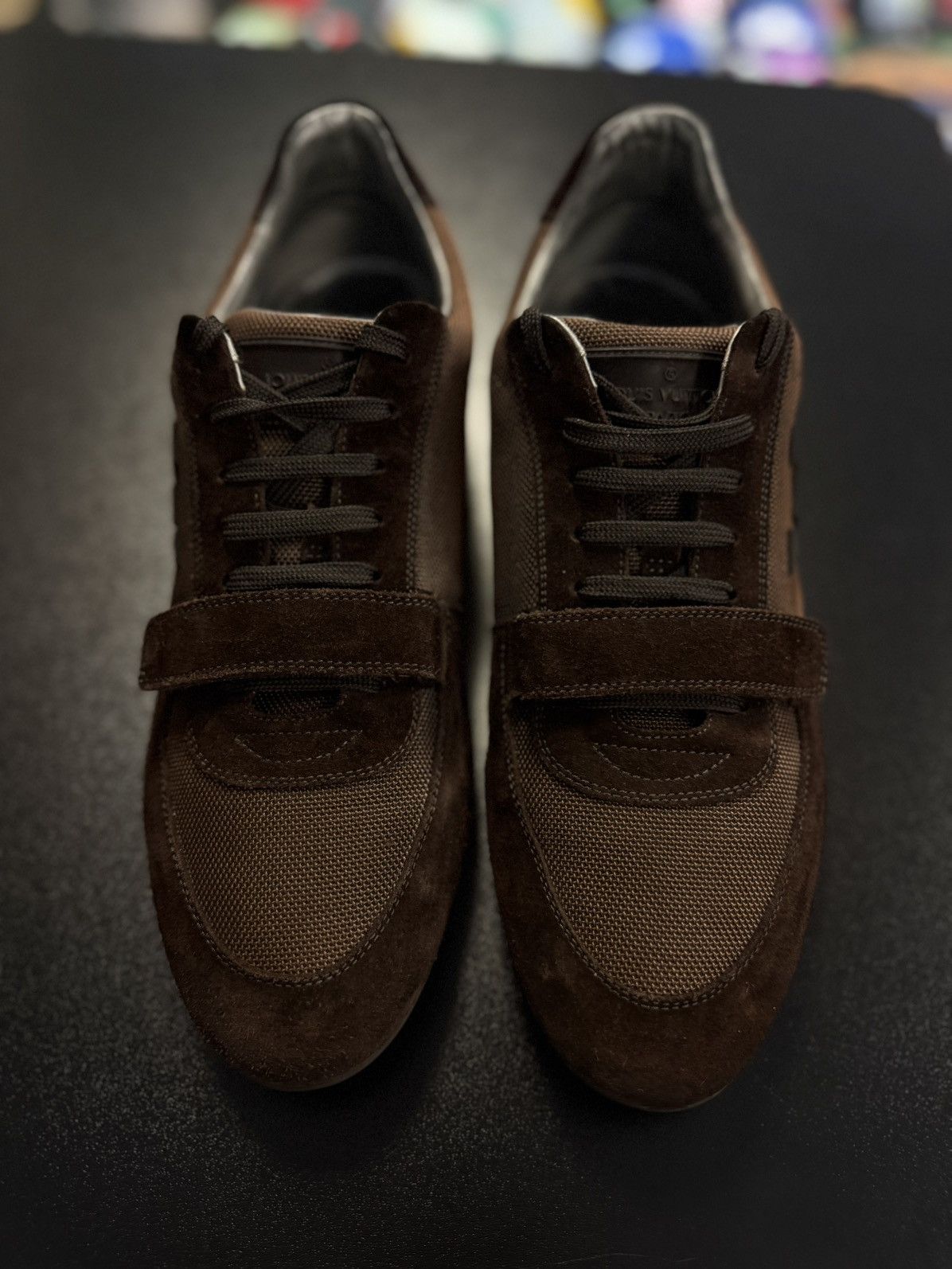 Louis Vuitton Brown Vintage Strap Sneakers 9.5LV/10.5US