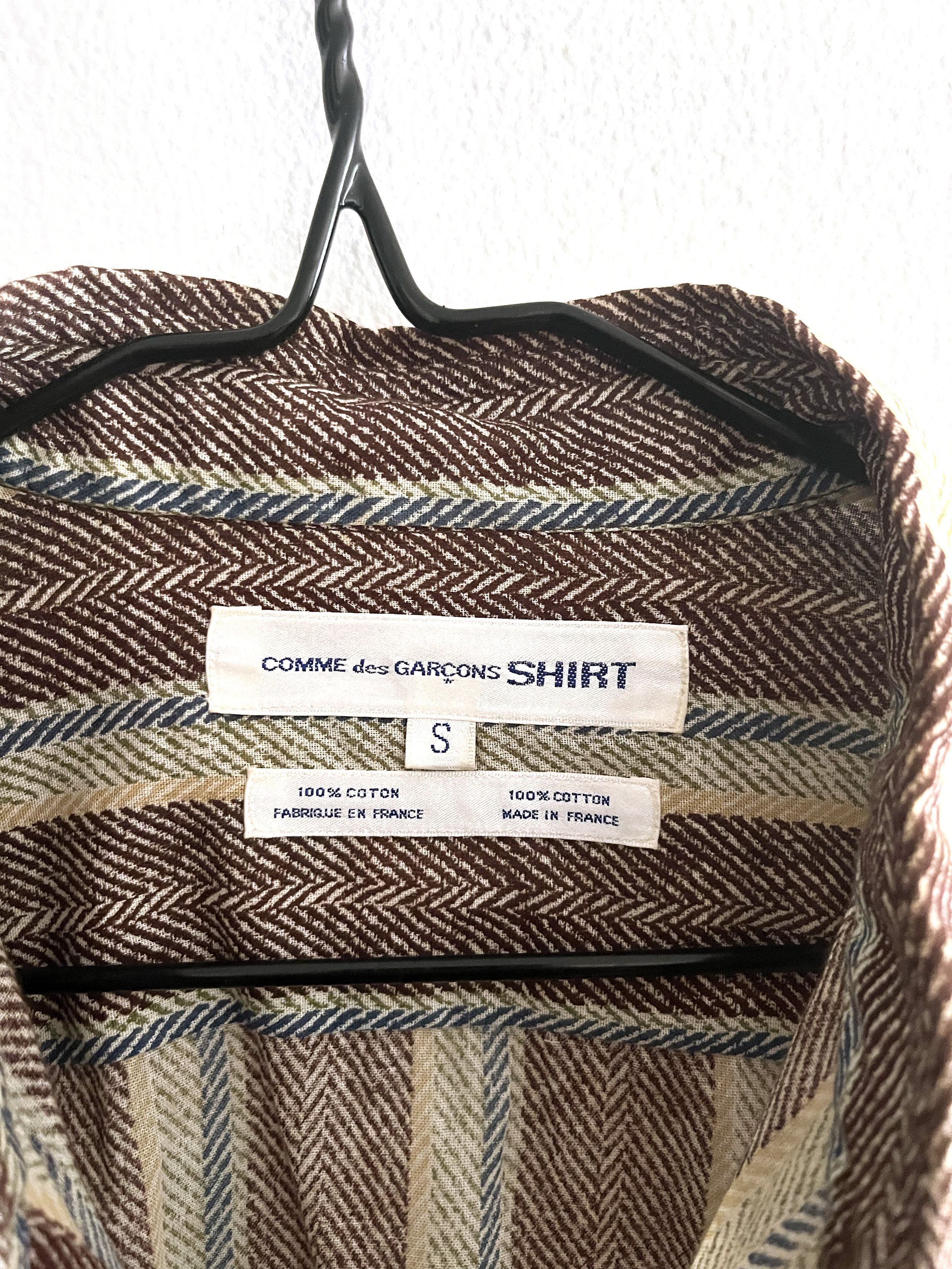 Comme des Garcons SHIRT striped cotton button up shirt Size US S / EU 44-46 / 1 - 3 Thumbnail