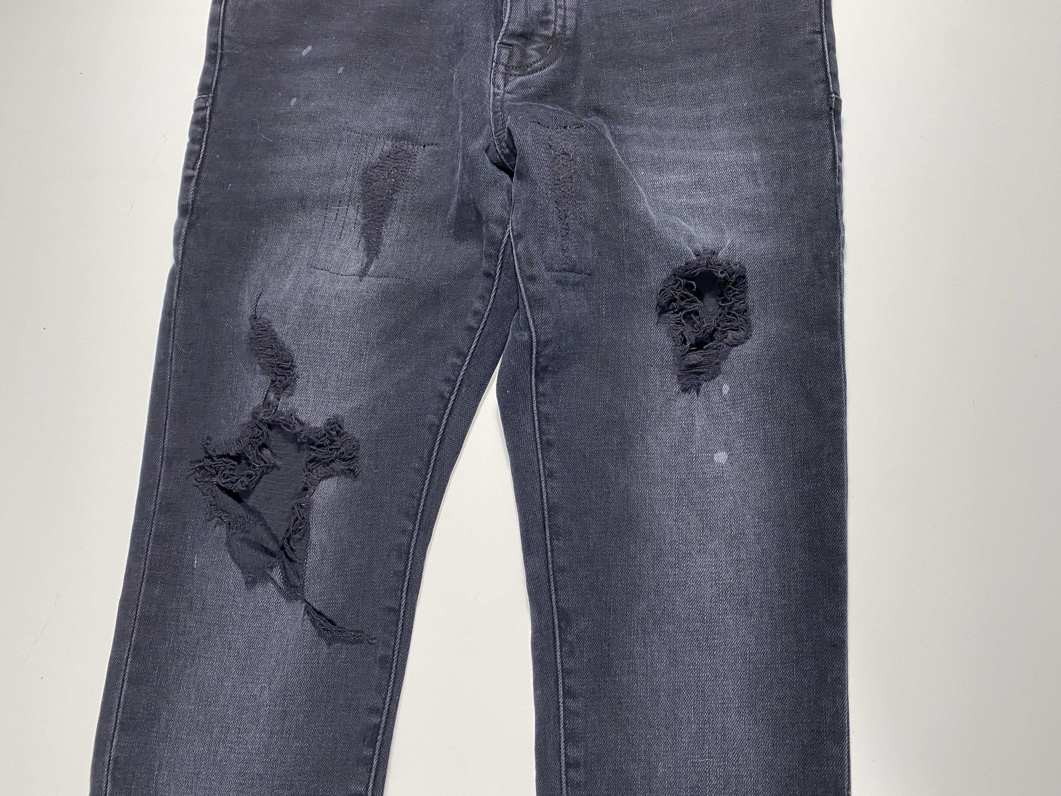Purple Brand Purple Brand P002-29 Slim Black Blowout Repair Jeans 29x32 Size US 29 - 4 Thumbnail