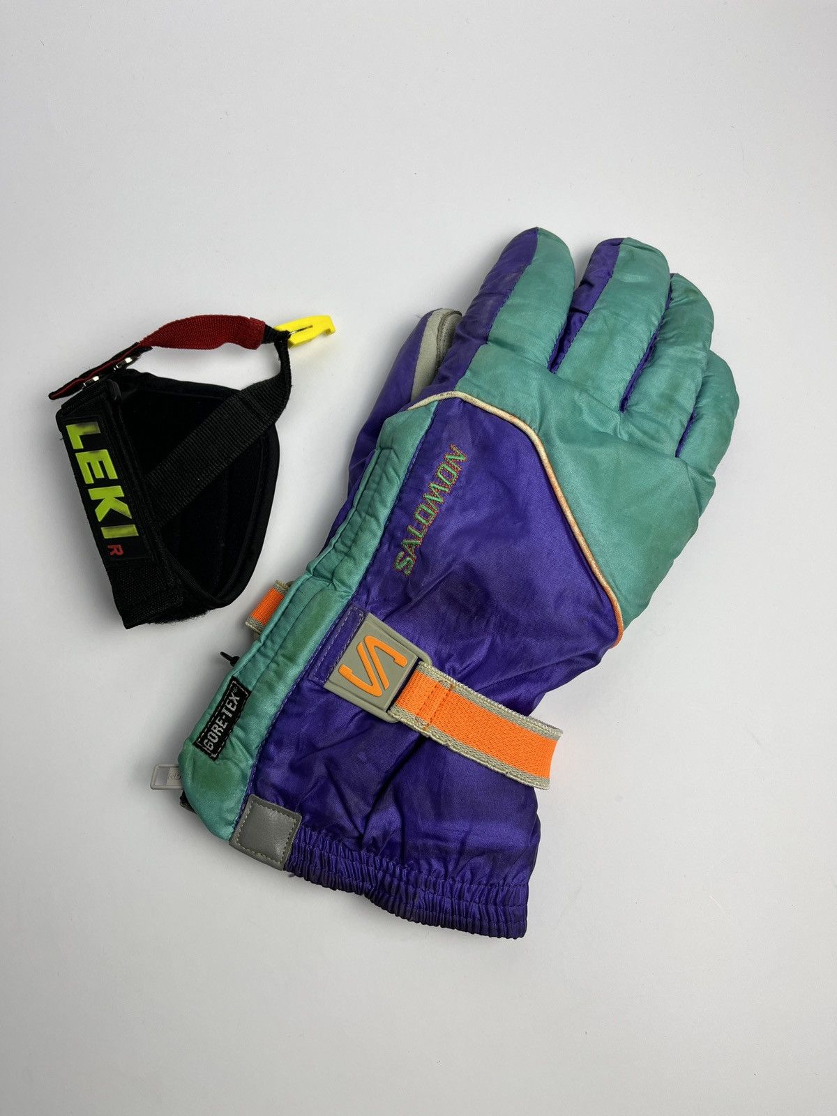 Salomon Vintage Salomon Down Gloves Size ONE SIZE - 4 Thumbnail