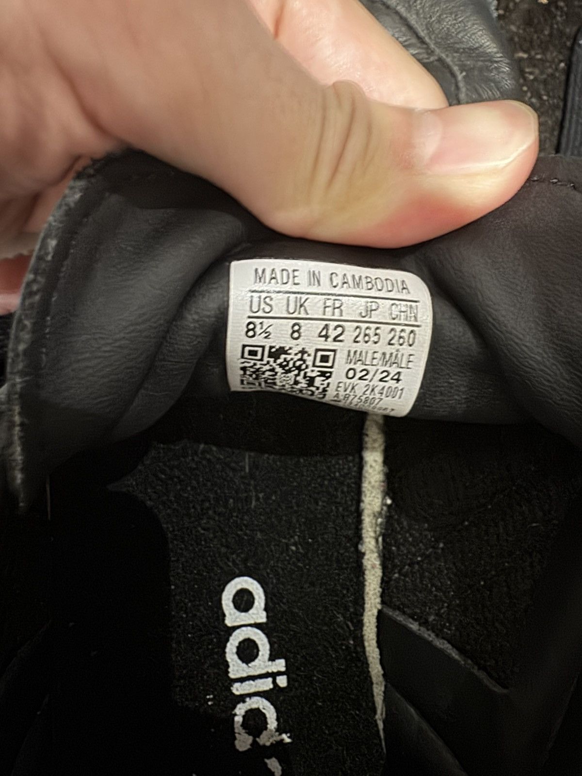 Adidas BLACK ADIDAS SAMBA Size US 8.5 / EU 41-42 - 5 Thumbnail