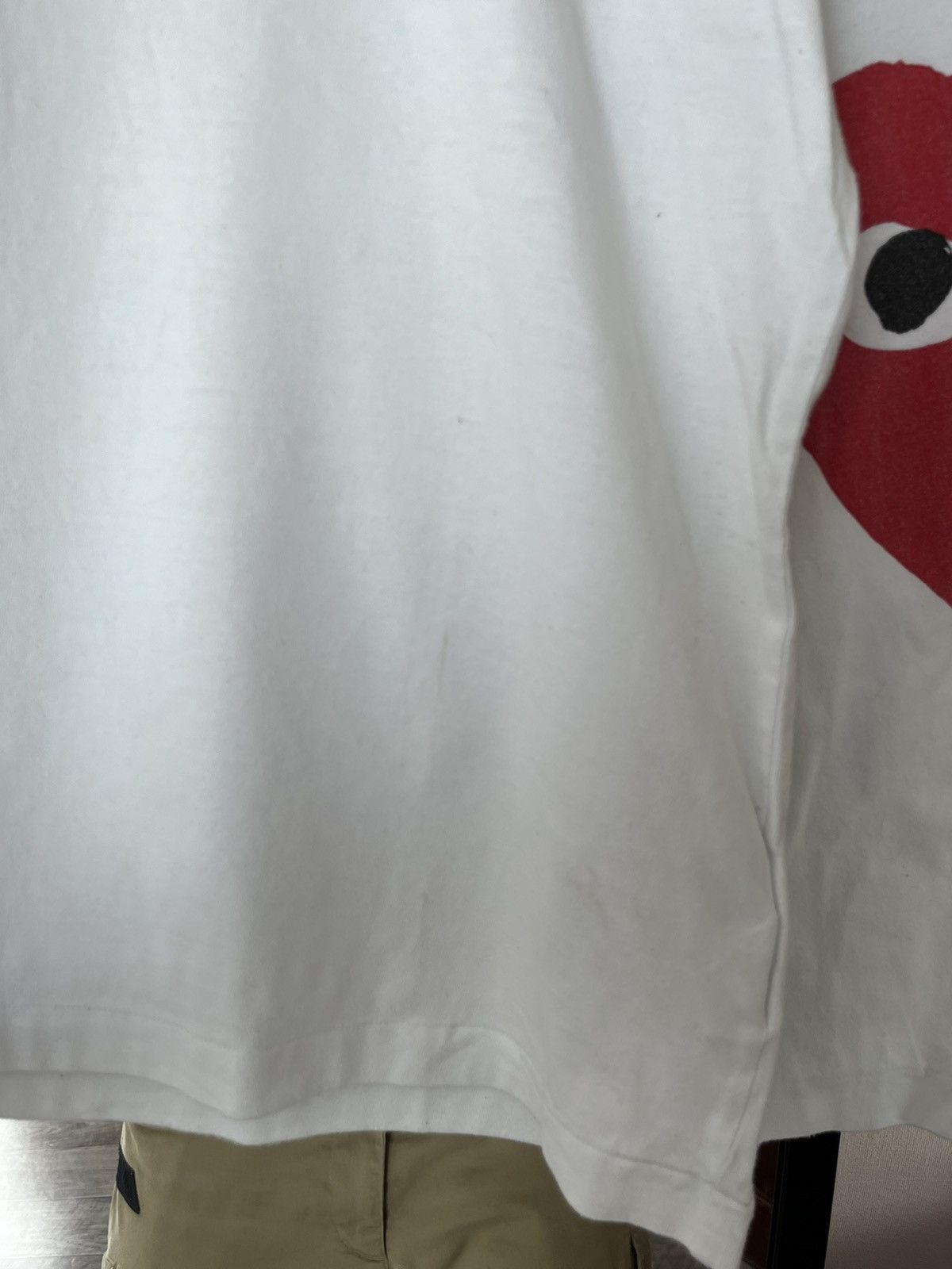 Comme des Garcons PLAY Commes des Garcons Play Big Logo Longsleeve Size US XL / EU 56 / 4 - 7 Thumbnail