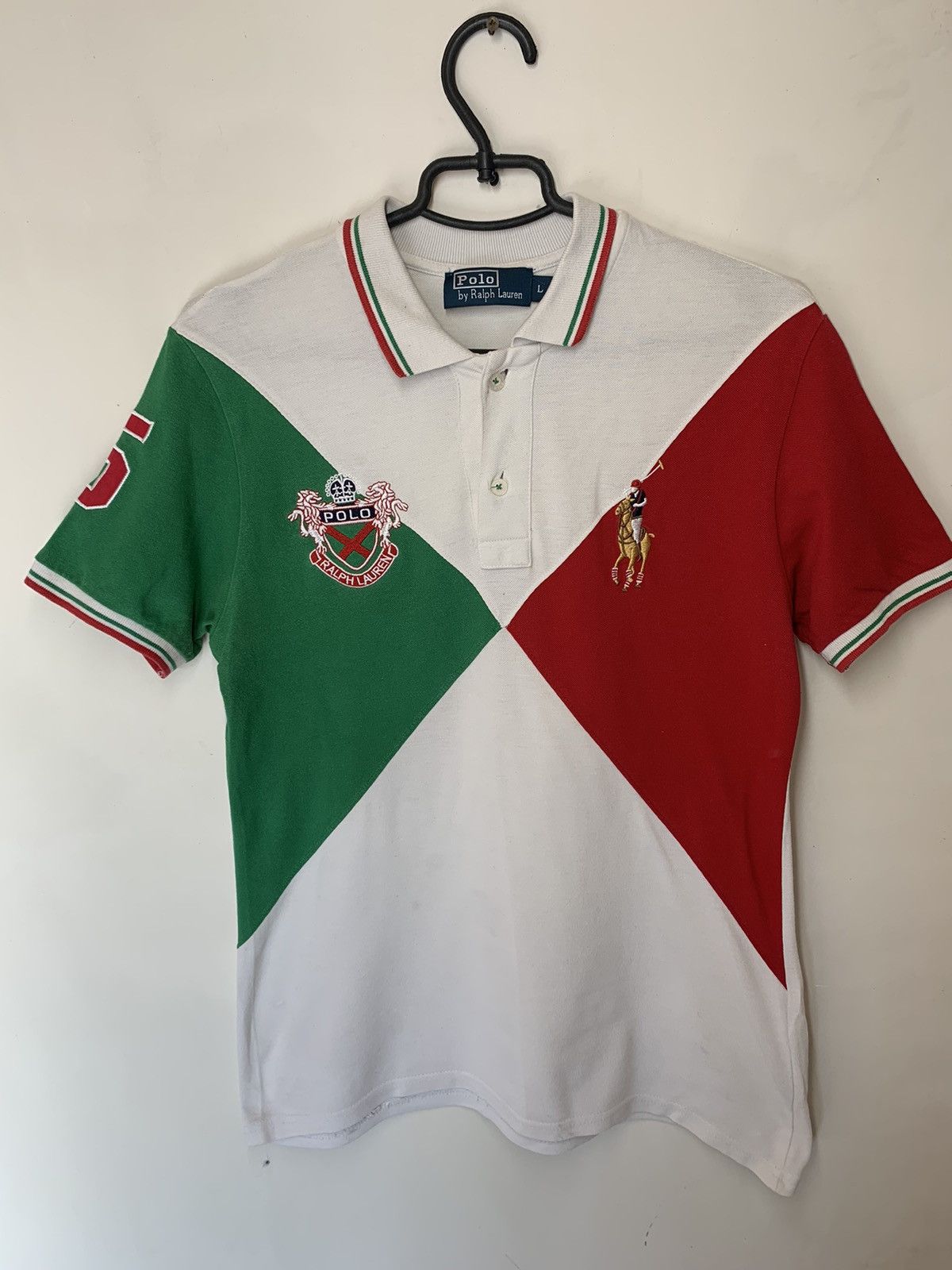 Lauren Ralph Lauren × Polo Ralph Lauren × Ralph Lauren Vintage Polo Ralph Lauren Polo t-shirt cheef keef Italy 10 Size US L / EU 52-54 / 3 - 1 Thumbnail
