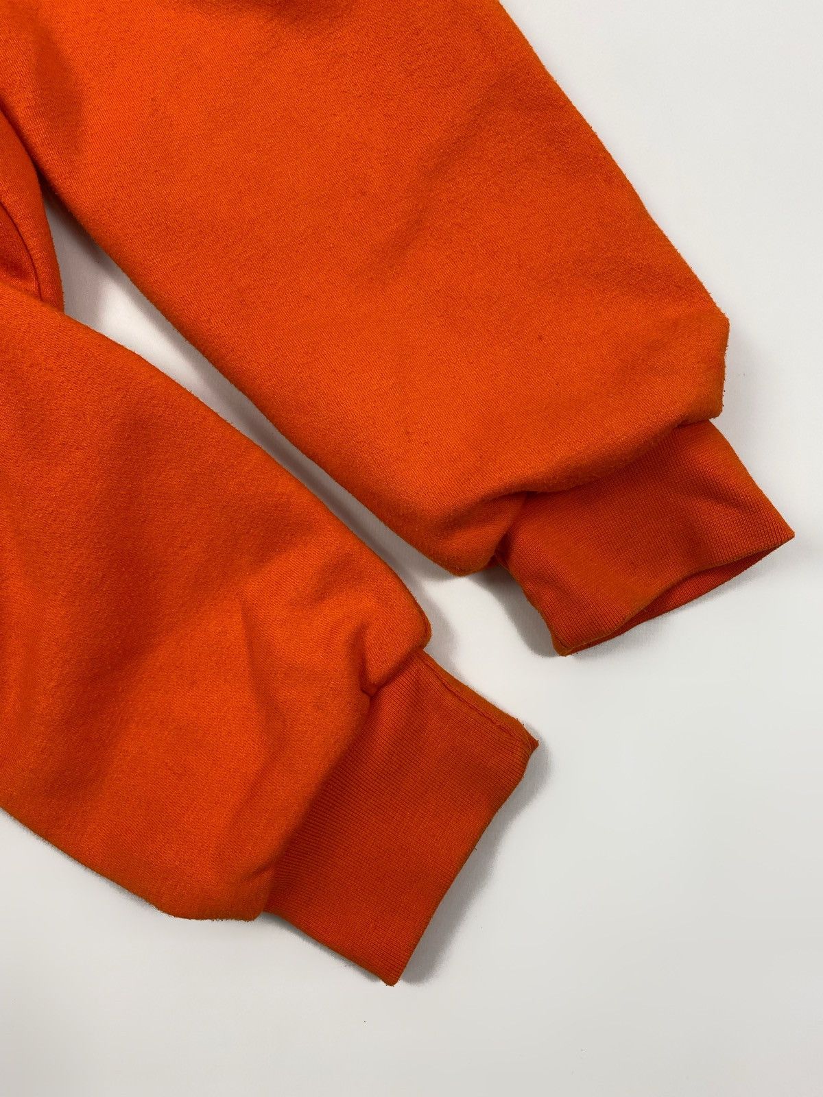 Other Y2K Vintage Snap’n’Wear Blank Orange Thermal Boxy Zip Hoodie Size US L / EU 52-54 / 3 - 14 Thumbnail