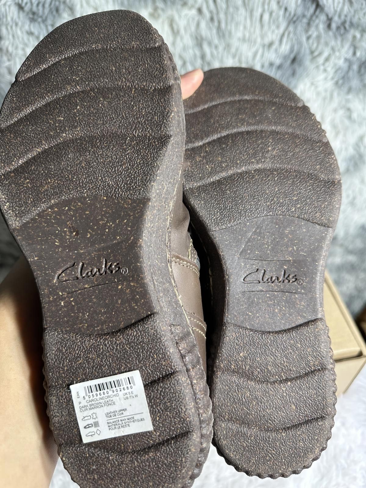 Clarks Clarks Brown Ankle Boots with Side Buckle Detail Size US 7.5 / IT 37.5 - 8 Thumbnail