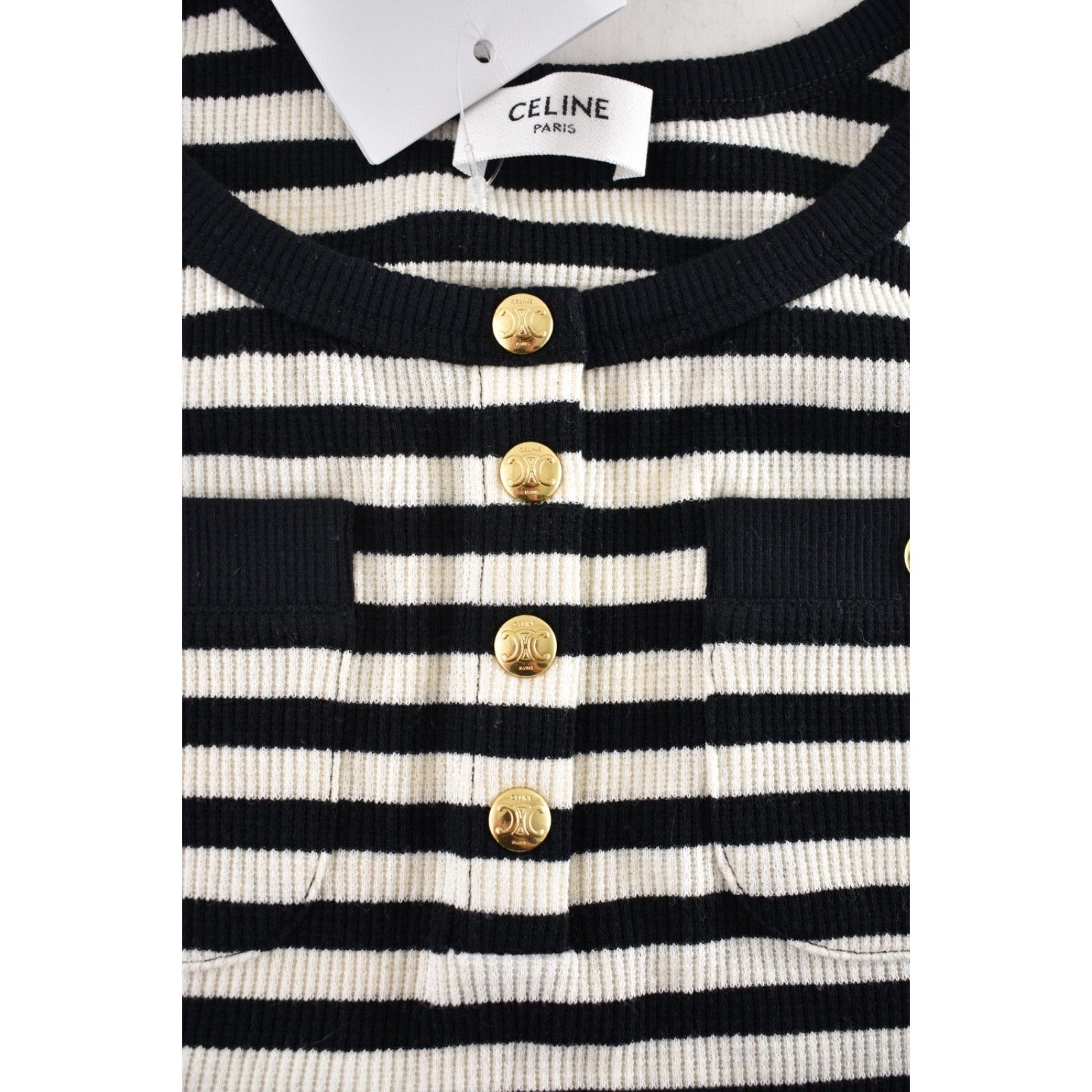 Celine Celine Mariniere Striped Cotton Jersey Tank Top Shirt XL Size XL / US 12-14 / IT 48-50 - 5 Thumbnail
