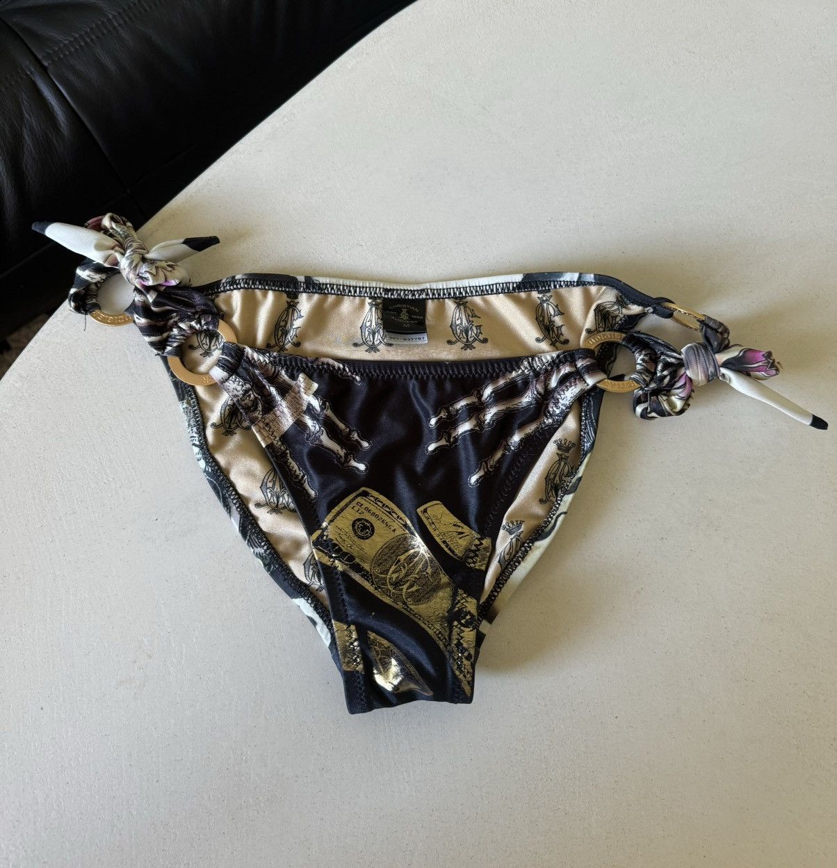 Ed Hardy Y2k Rare Ed Hardy Christian Audigier women’s bikini briefs Size 32" / US 10 / IT 46 - 1 Thumbnail